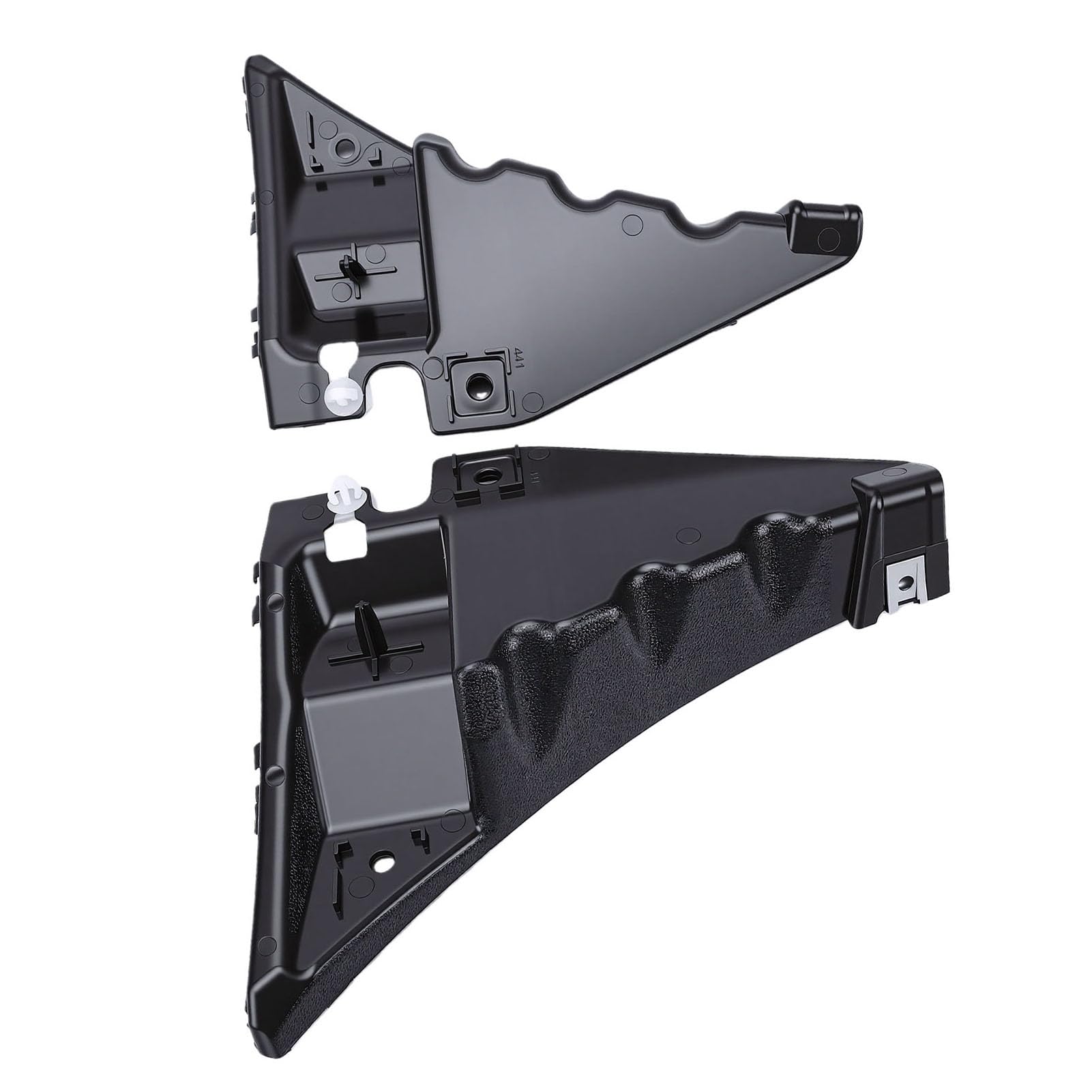 Generic Adatto per Adatto per 2010-2014 AR3Z17C861A Set di Staffe per Paraurti Fissaggio Stabile per la Riduzione del Rumore per i Conducenti 2x Staffe per Paraurti per gli Appassionati di Auto