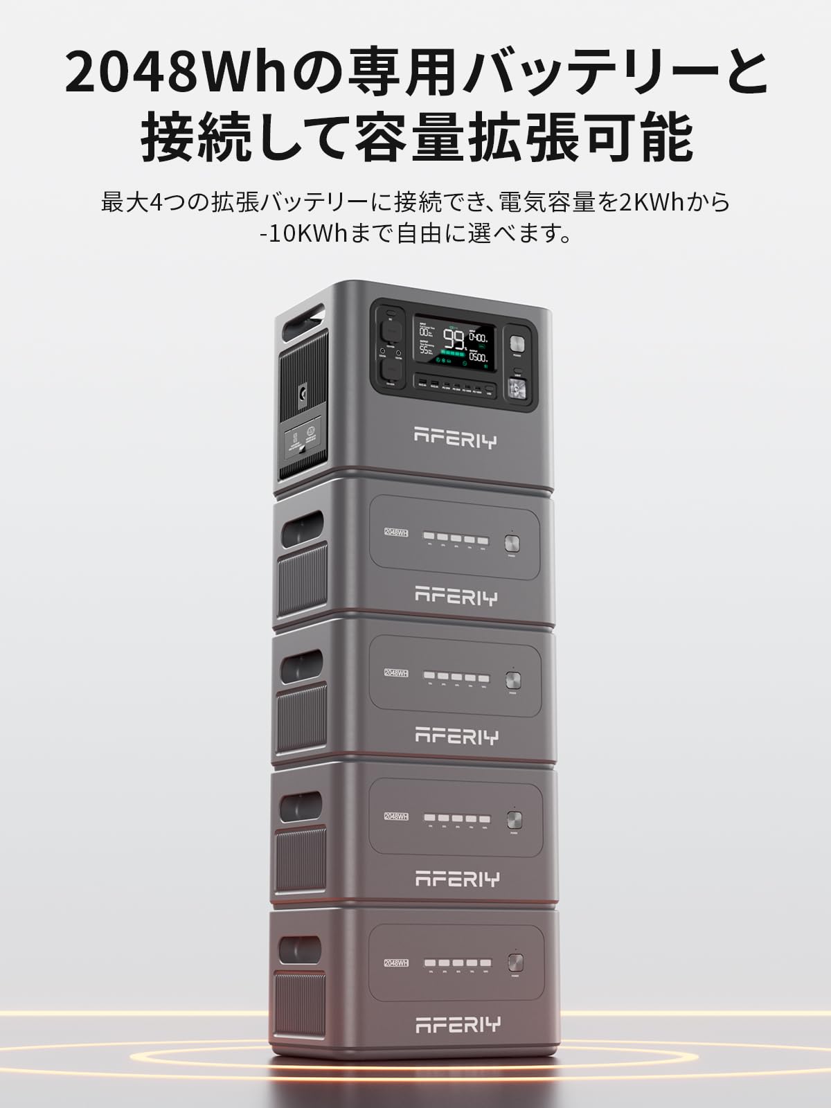 Amazon.co.jp: AFERIY P280 ポータブル電源 大容量 2048Wh 最大