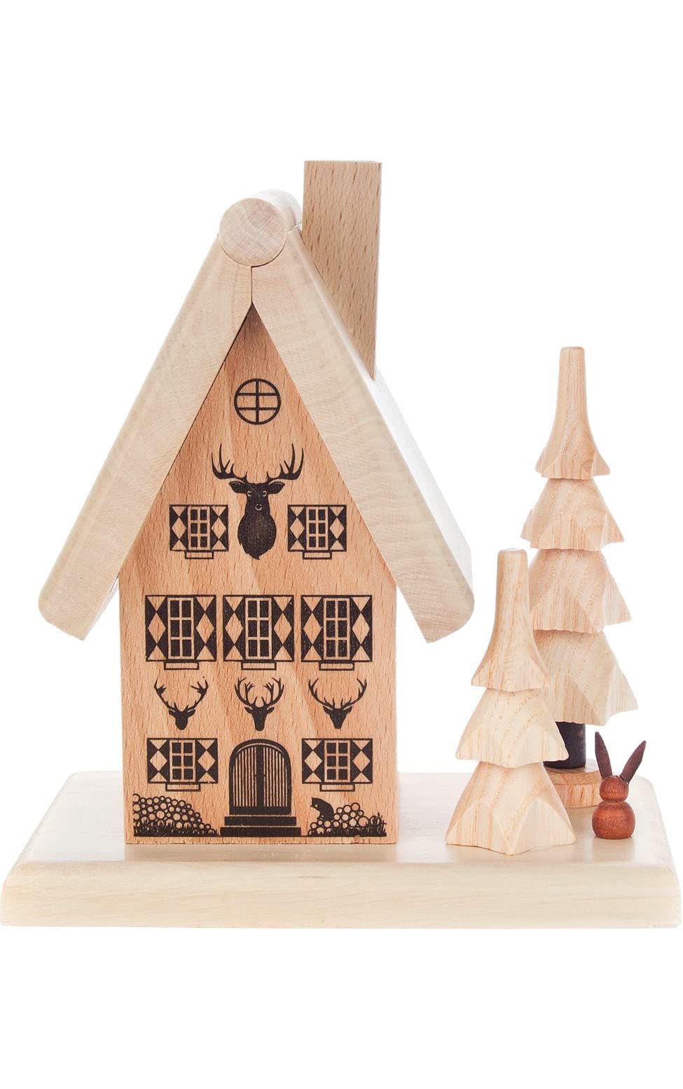 Alexander Taron 146-1697 Dregeno Incense Burner - Mountain Lodge - 5.25" H x 4.75" W x 3" D, Brown