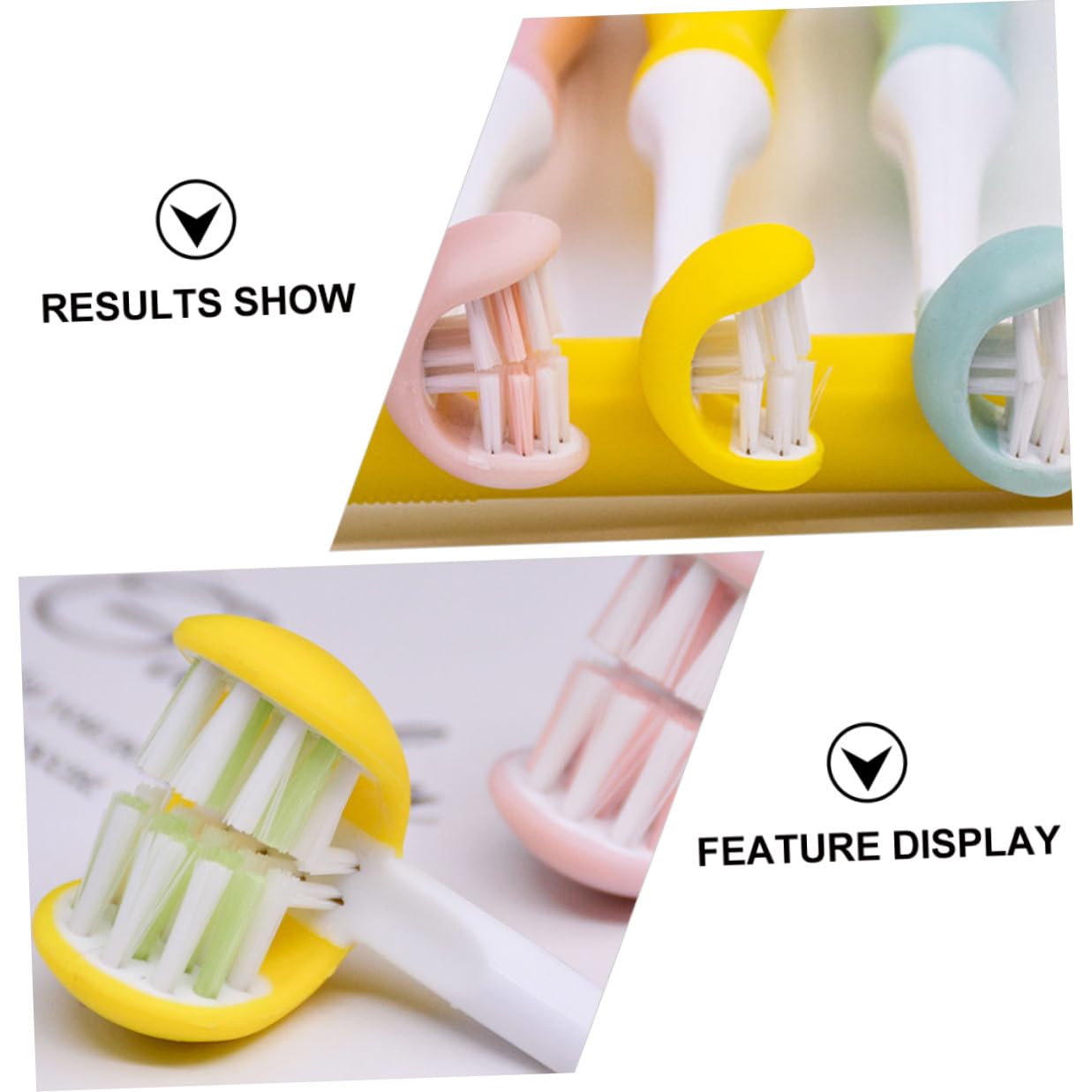 Zerodeko Spazzolino da Denti Manuale Lati per Adulti Pp Igiene Orale Spazzola per Pulizia Cura dei Denti Manico Curvo Design Avvolgente