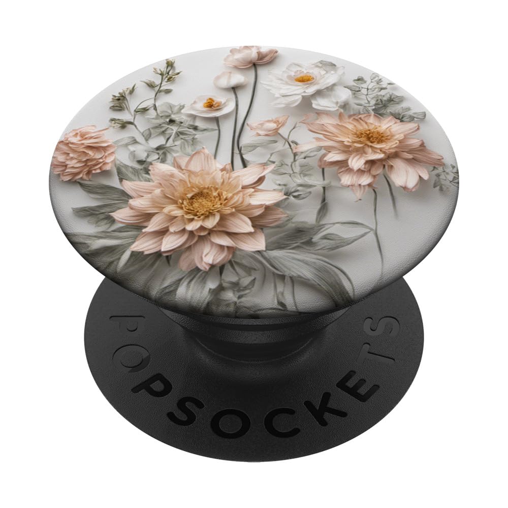 Mixed Flower Bouquet Floral Pattern PopSockets Adhesive PopGrip