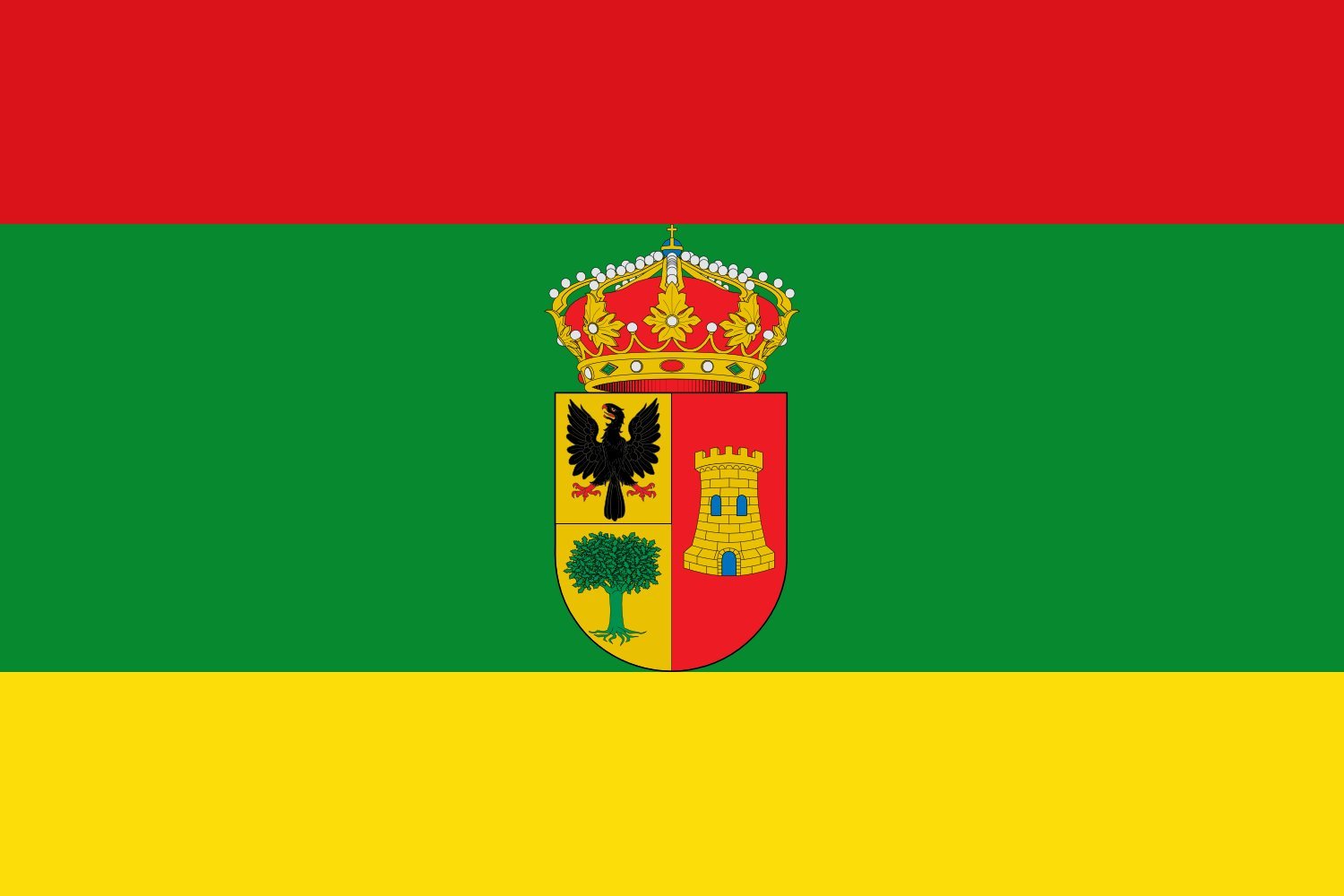 Drapeau Quijorna Spain grand format pavillon communauté de madrid