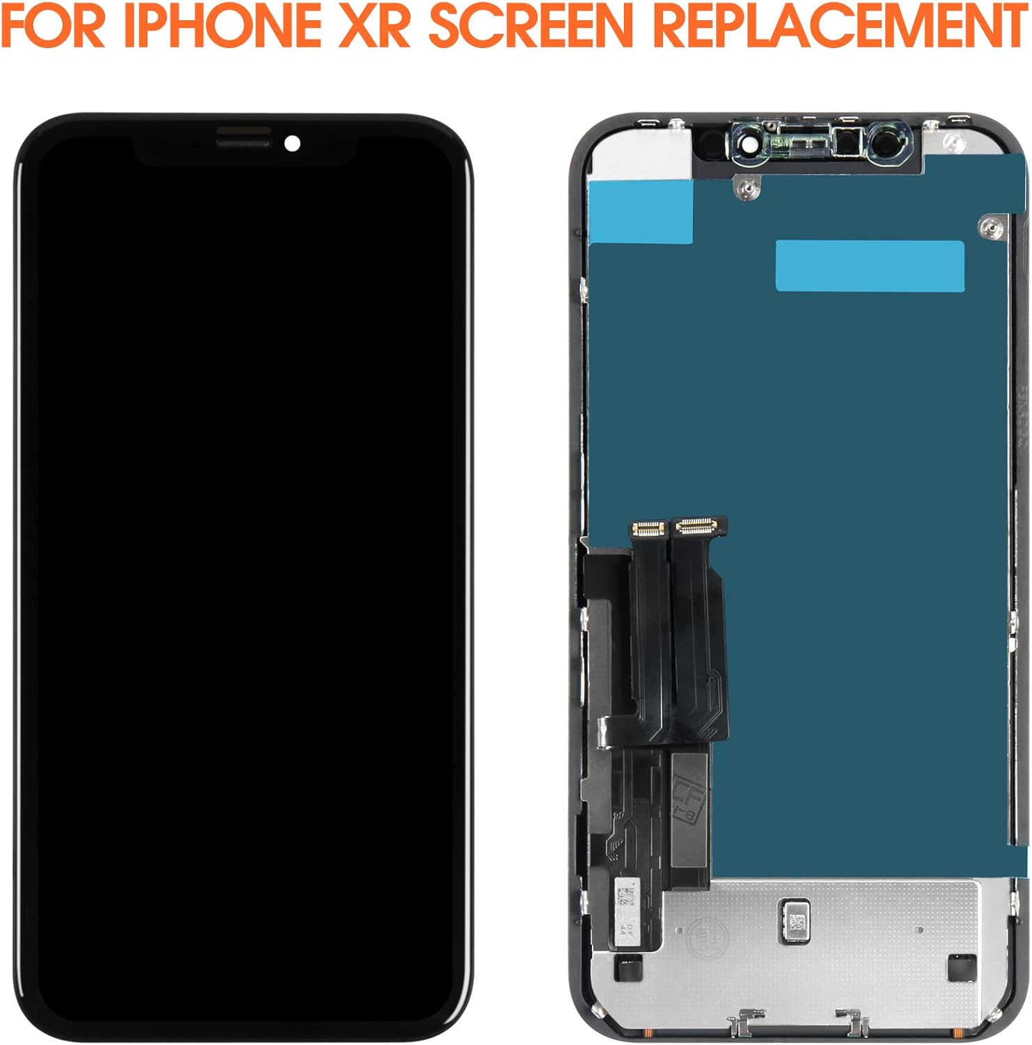 Incell Screen for iPhone XR Screen Replacement for iPhone A1984 LCD Screen A2106,A2105,A2018 Touch Display Digitizer Assembly Repair Parts（Black No Face ID）