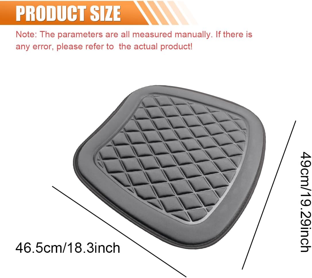 YoRise Car Seat Covers, Breathable Comfort Front Driver Seat Cover, Anti-Slip Car Seat Protector Pad, 3D Decompression Vehicle Seats Accessories for Cars, Trucks, Offices (Gray)