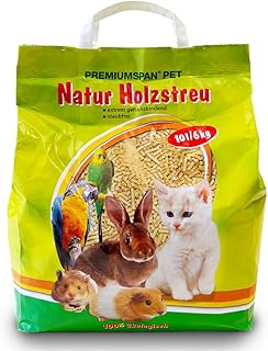Small Animal Pellets Natural Wood Pellets as Litter - 10 or 20 Litres - Small Animal Litter for Hamsters, Rabbits, Rodents, Cats etc. - Absorbent and Odour-Absorbing - Non-Clumping Wood Pellets (10 product image