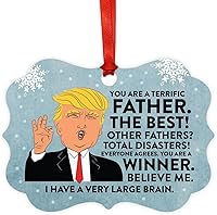 Vista 42 de Andaz Press Divertido presidente Donald Trump Fancy Frame Recuerdo Adorno de Navidad Regalo de mordaza, Perra fantástica, 1 paquete, ideas de regalo