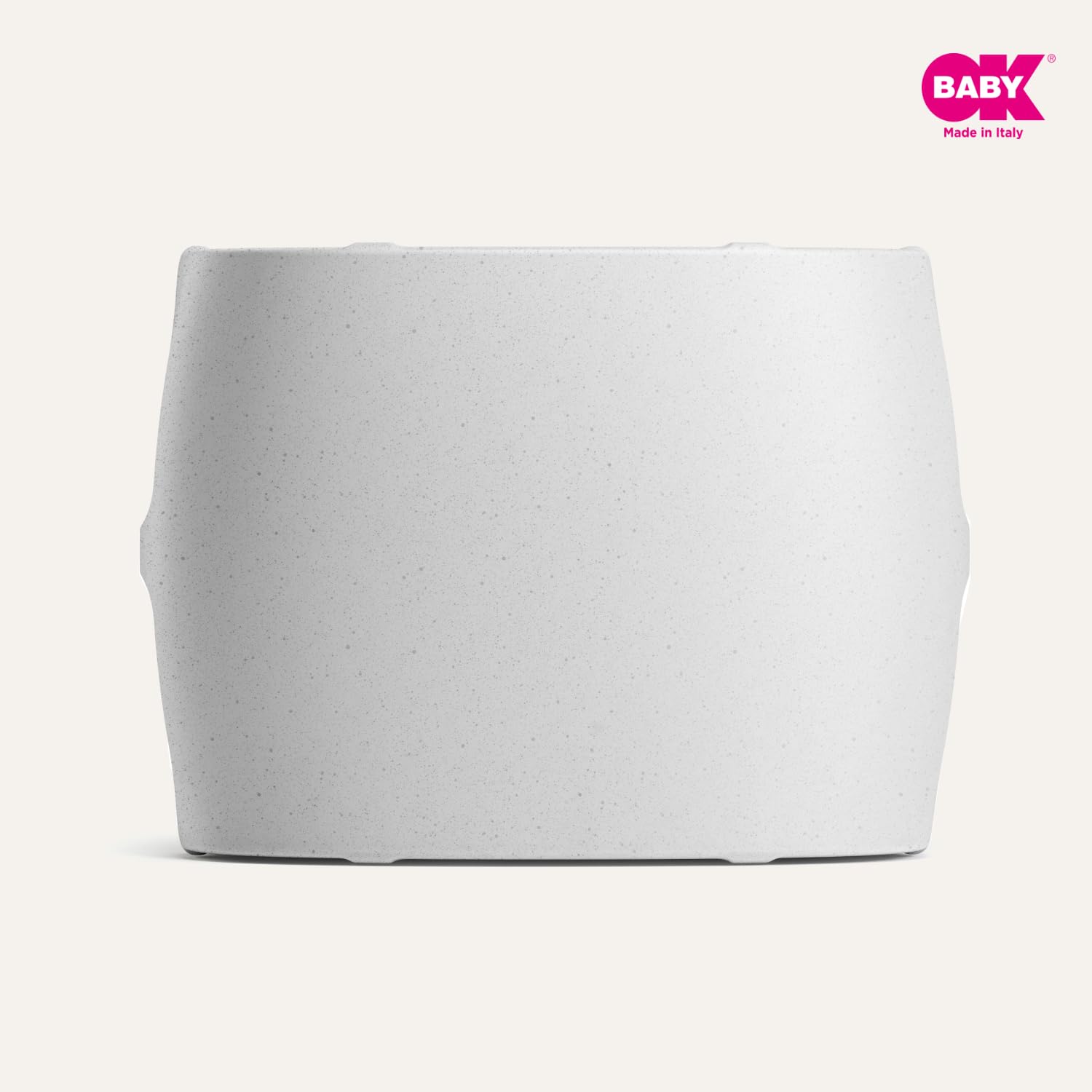 OKBABY Unica - Bañera 0-4 Años con Doble Uso, Termómetro Incorporado y Soporte Ergonómico - Bañera y Minipiscina para Niños - Granito