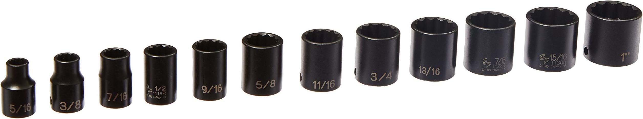 3/8” Dr. 12 Pc. 12 Pt. Standard Length Set