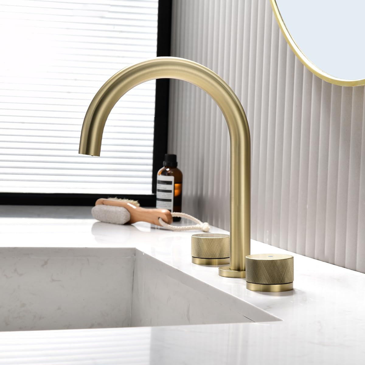 ちまた JOCHUM Techzm 8 Inch Widespread Gooseneck Bathroom Faucet Two