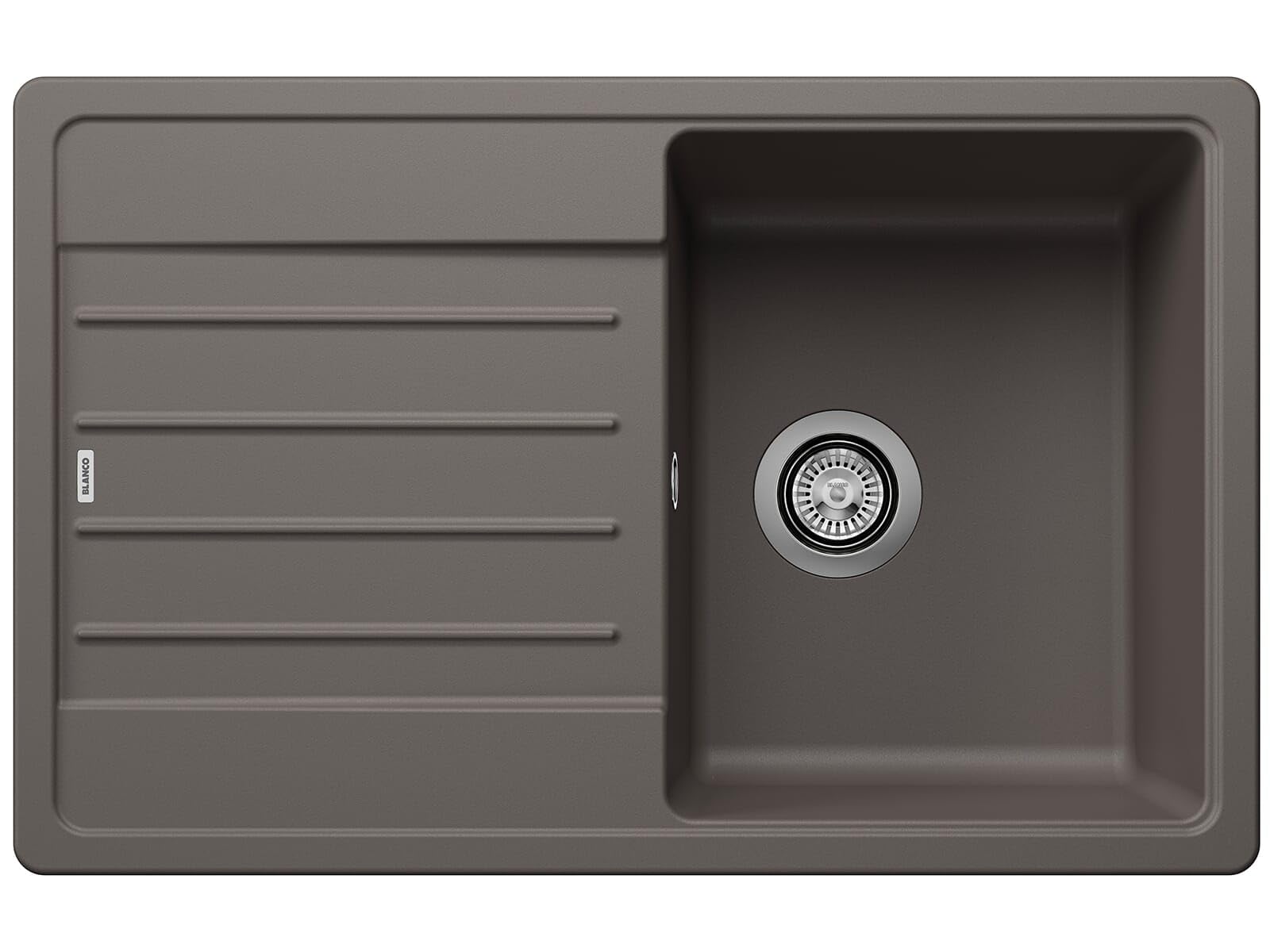 BLANCO Granitspüle | Granitspüle aus SILGRANIT vulkangrau, 45 cm, reversibel