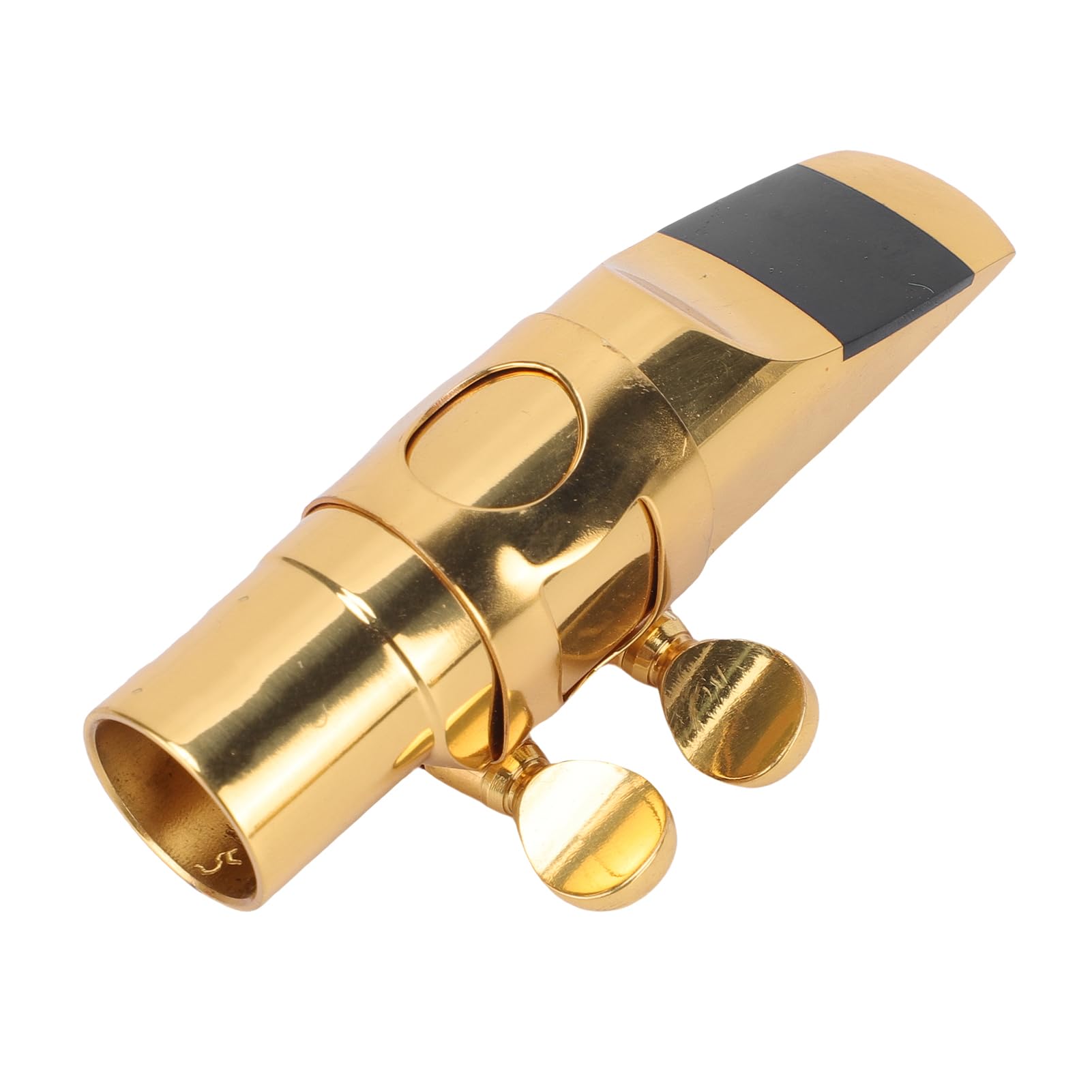Bocchino per Sassofono Soprano con Ricca Gamma Tonale per Principianti, Bocchino per Sassofono in Sib in Metallo Ottone per Musicisti Jazz e Classici