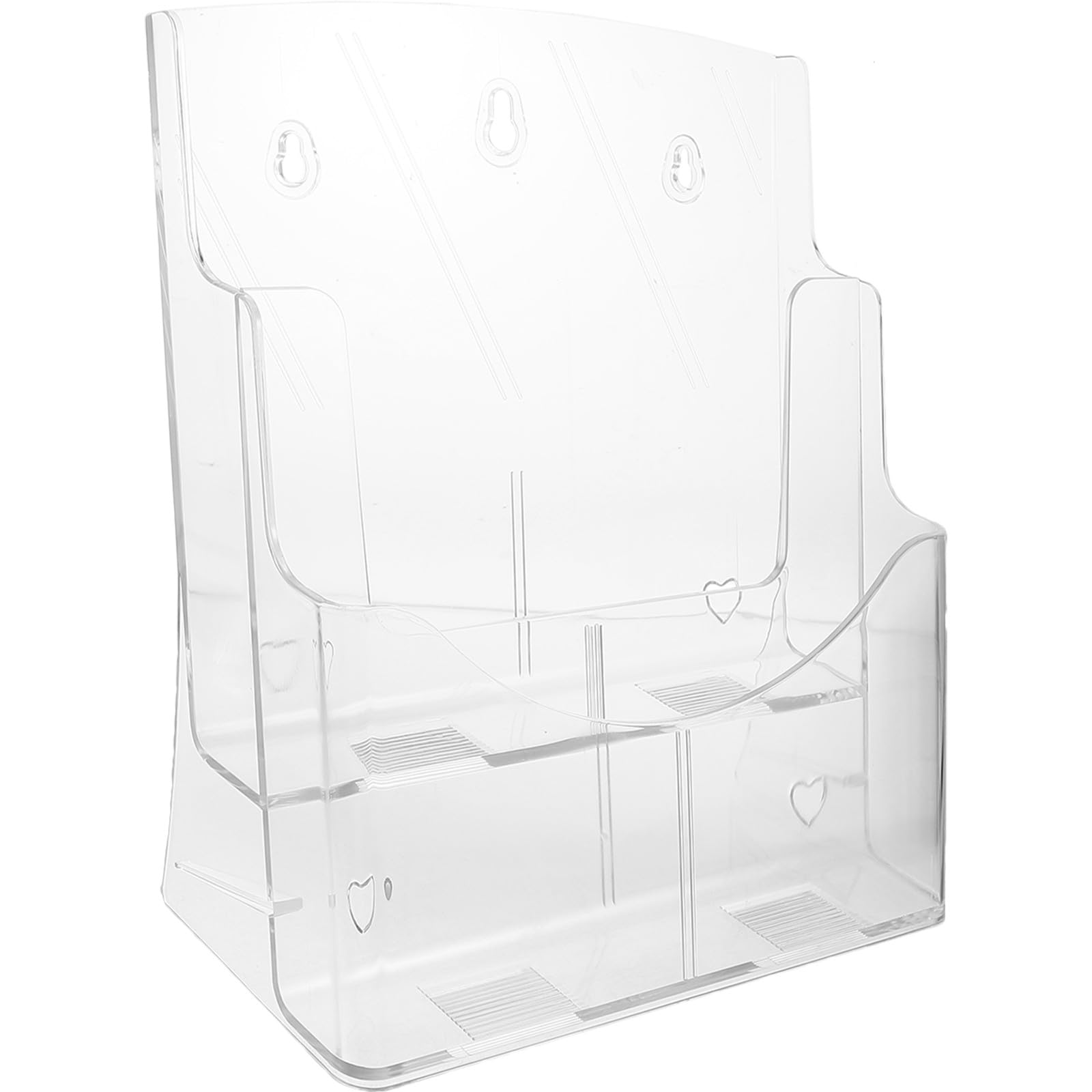 Organisateur de documents bureau et boutique en acrylique stable pour dossiers A4