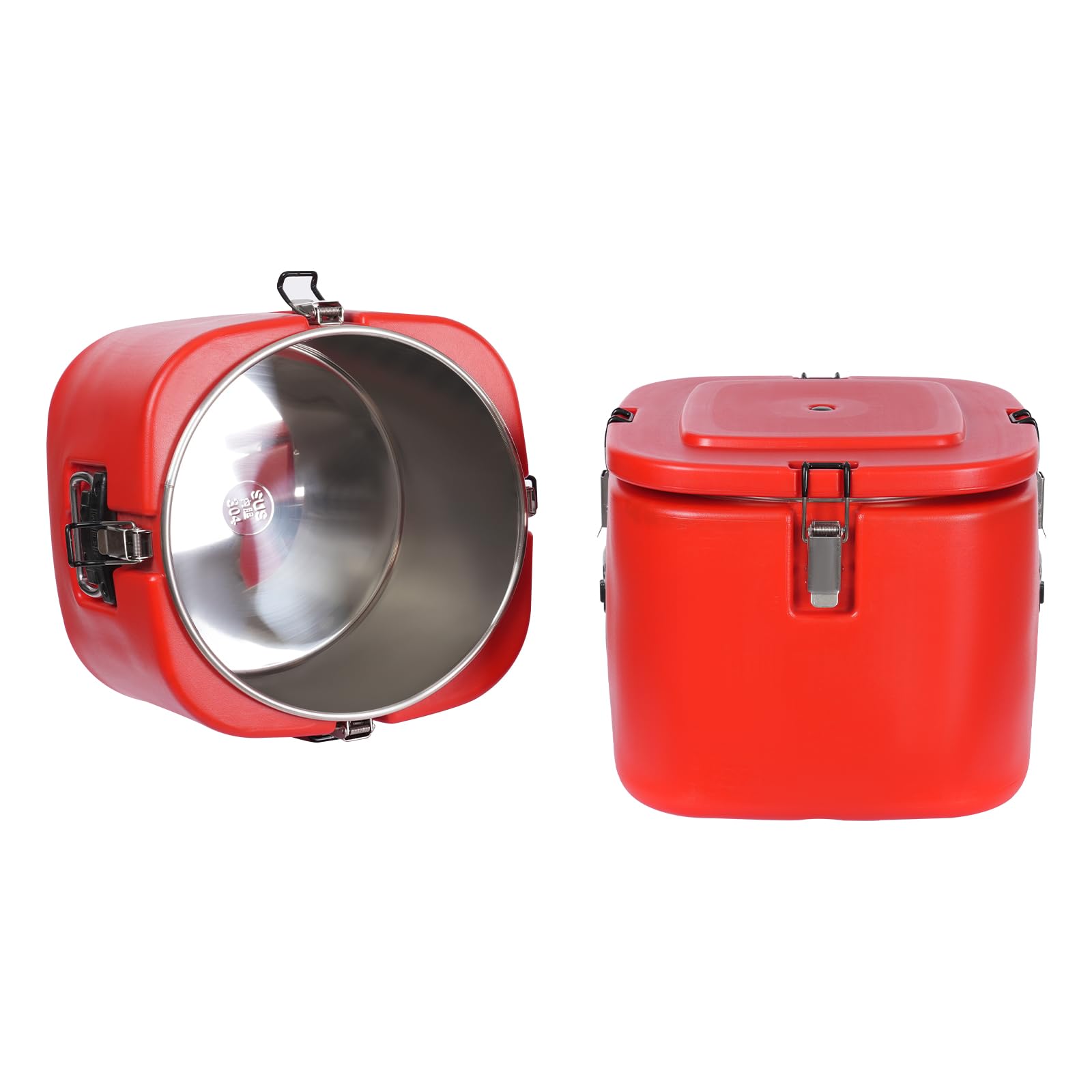 2 Pcs Insulated Beverage Containers, 5.28Gal Food Warmers Food Hot Box, Portable Cold Hot Drink Container, Insulation Food Soup Warmer with Carrying Handles