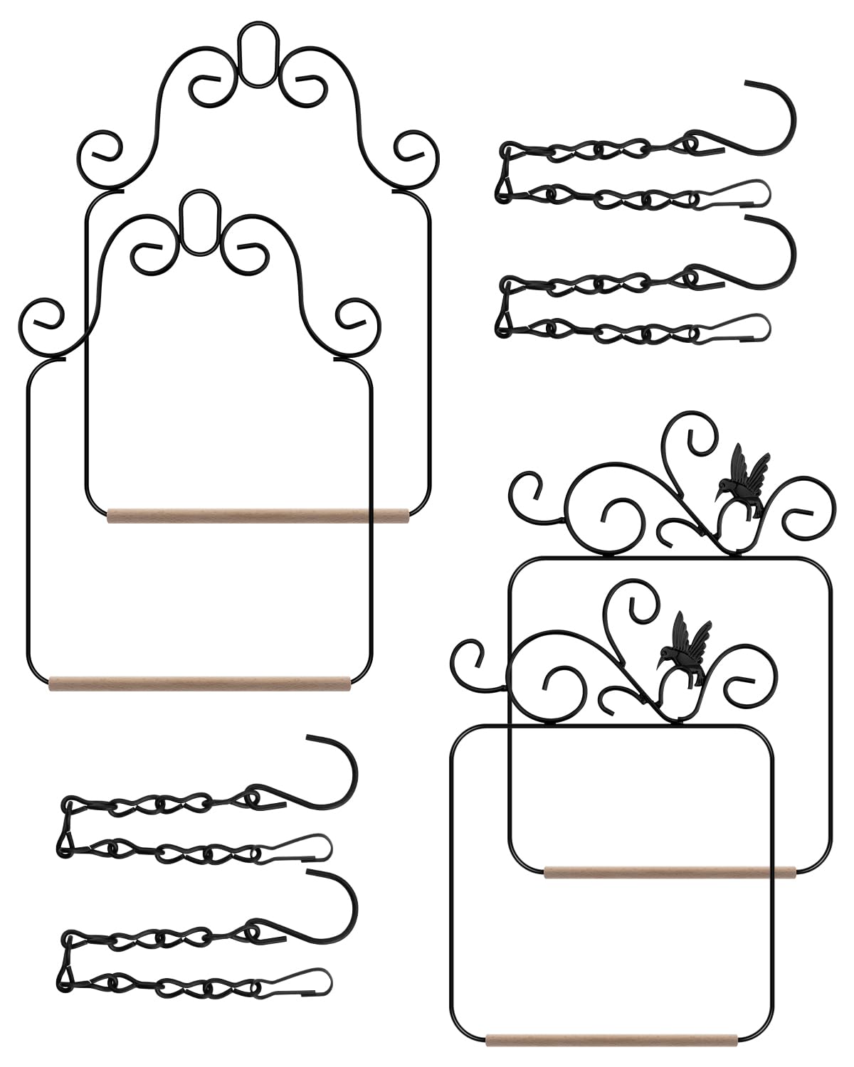 PACETAP Hummingbird Swings and Perches Metal Frame 4 Pack - birdcage accessories | Mubboo