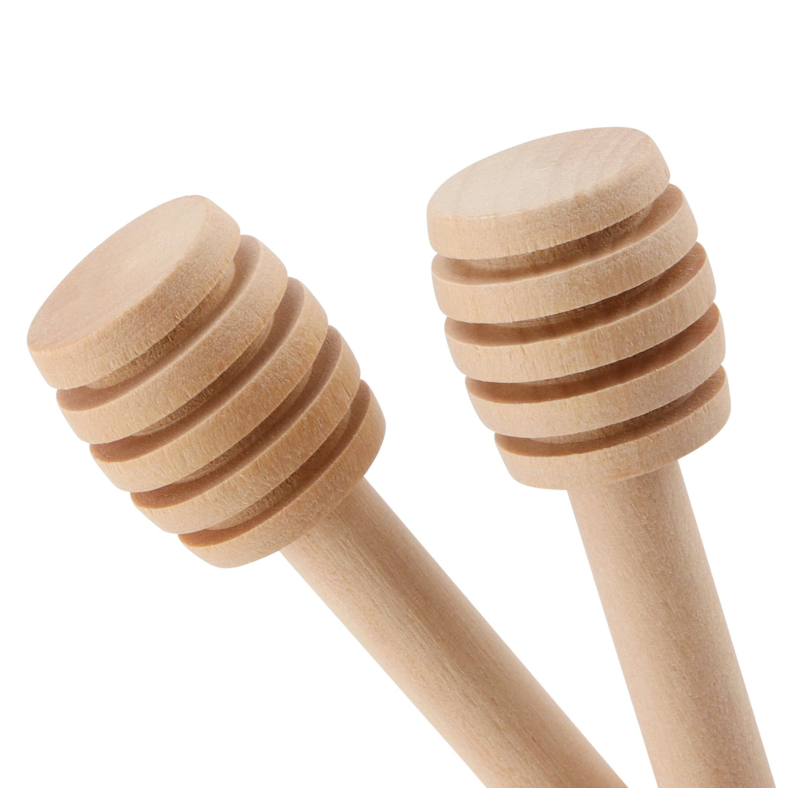 100 bastoncini di legno per miele, 8 cm, mini cucchiaio da miele, mescolatore per mescolare il miele, in legno, per erogare barattoli di miele, raccolta miele, miele, pioggerella miele