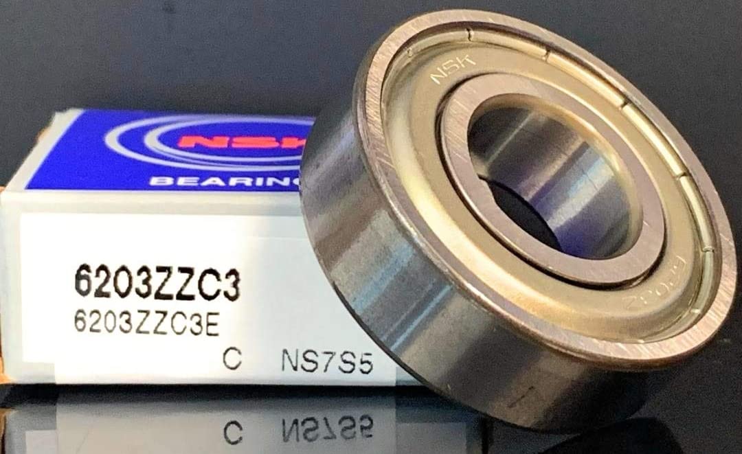 Nib NSK 6203ZZC3 Bearing Metal Sealed 6203 ZZ C3 17x40x12 mm Made