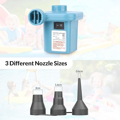 Miniatura 6 de Bestrip Bomba de aire eléctrica, bomba de aire para inflables colchón de aire, flotadores de piscina, juguetes inflables para balsas, bomba de CACC