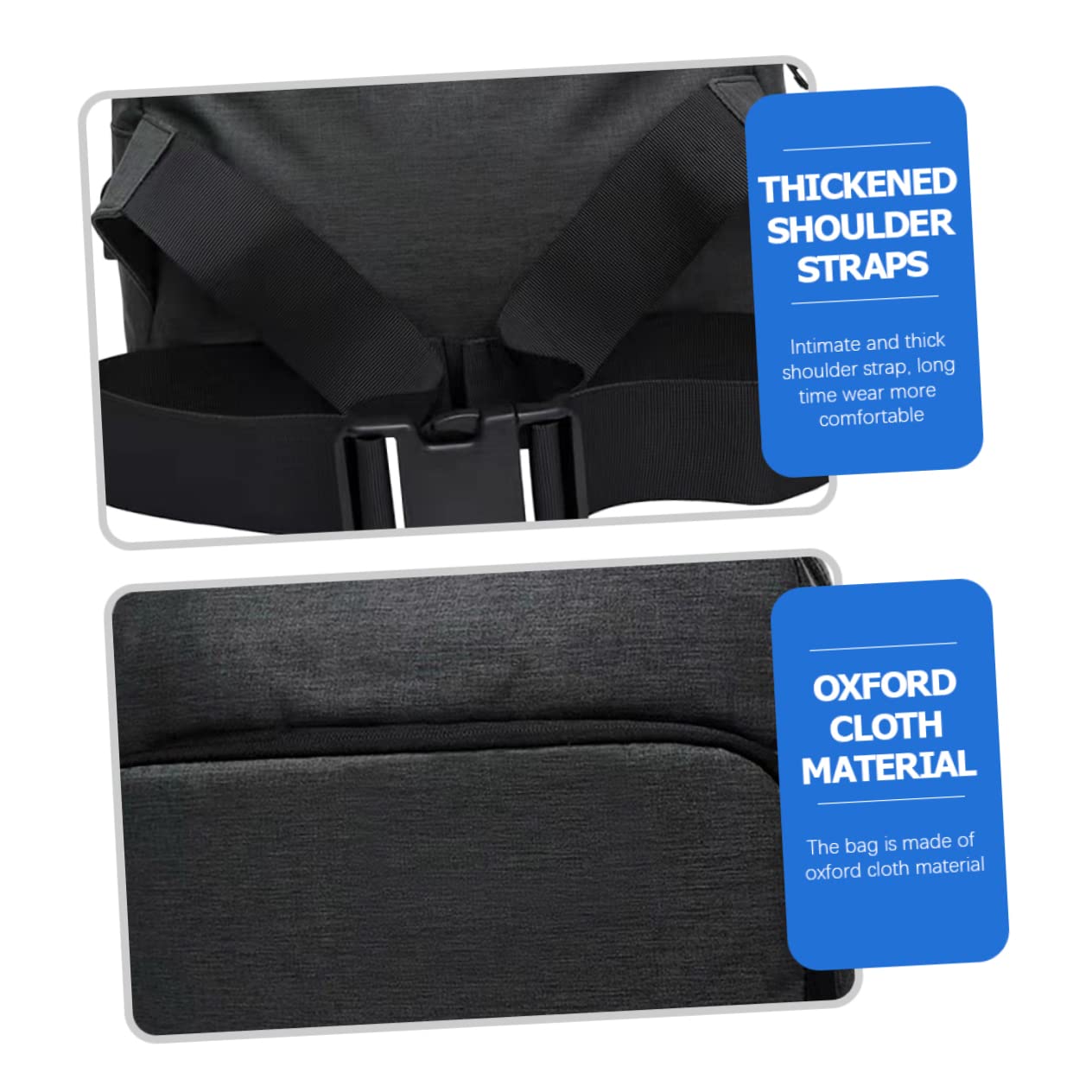 Borsa Tracolla per Fotocamera Reflex in Oxford, Zip