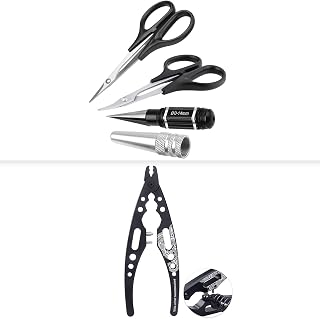 RC Shocks Pliers & RC Body Reamer with Curved Scissors & Straight Scissors for RC Car