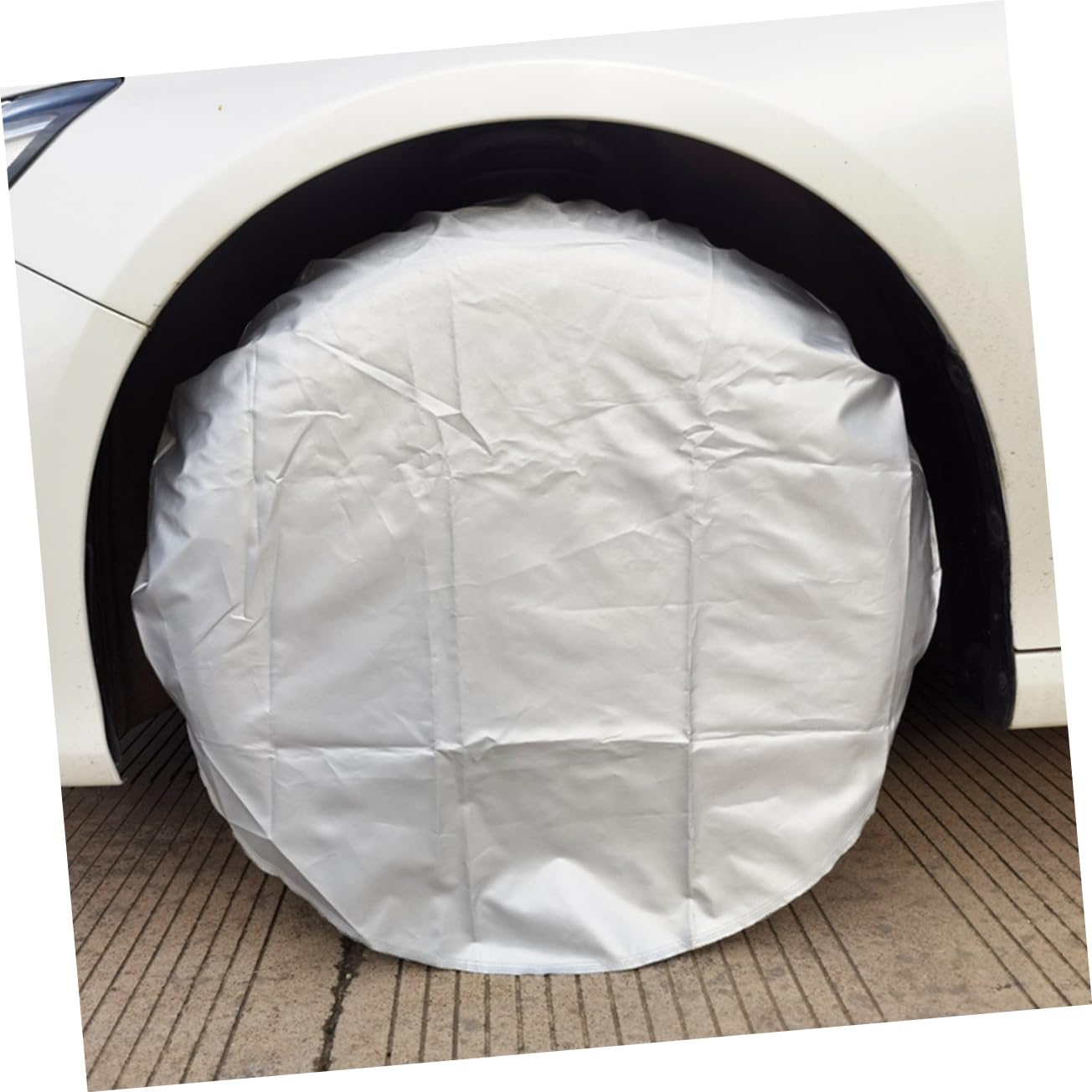 Copri Pneumatici 4 Pezzi Oxford Argento per Rv
