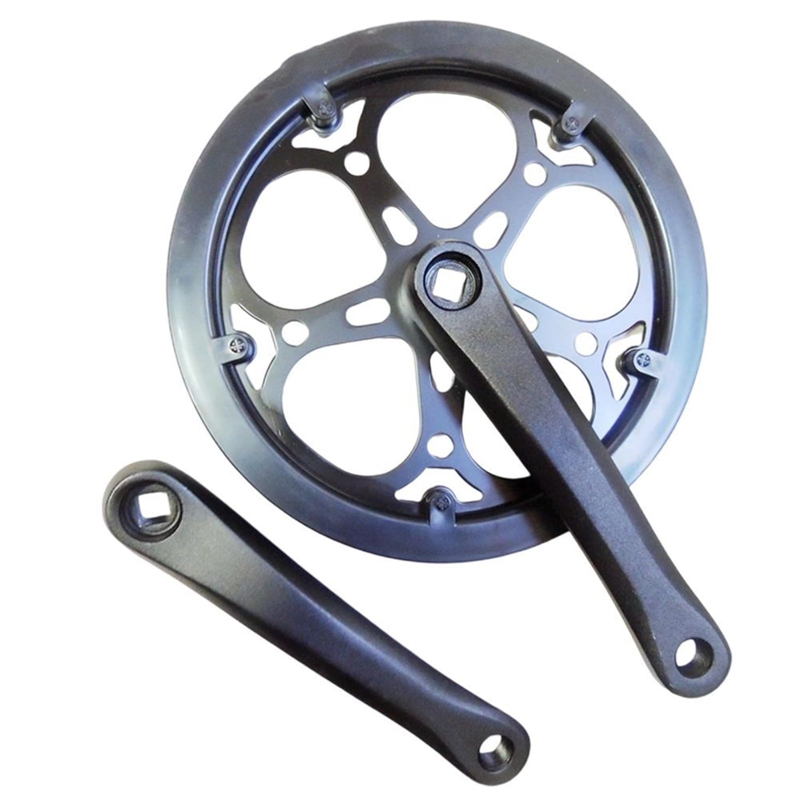 Guarnitura per mountain bike, pieghevole, 170 mm, in lega 6061 4052T, corona a singola velocità, foro quadrato, adatto per mountain bike e bicicletta da strada
