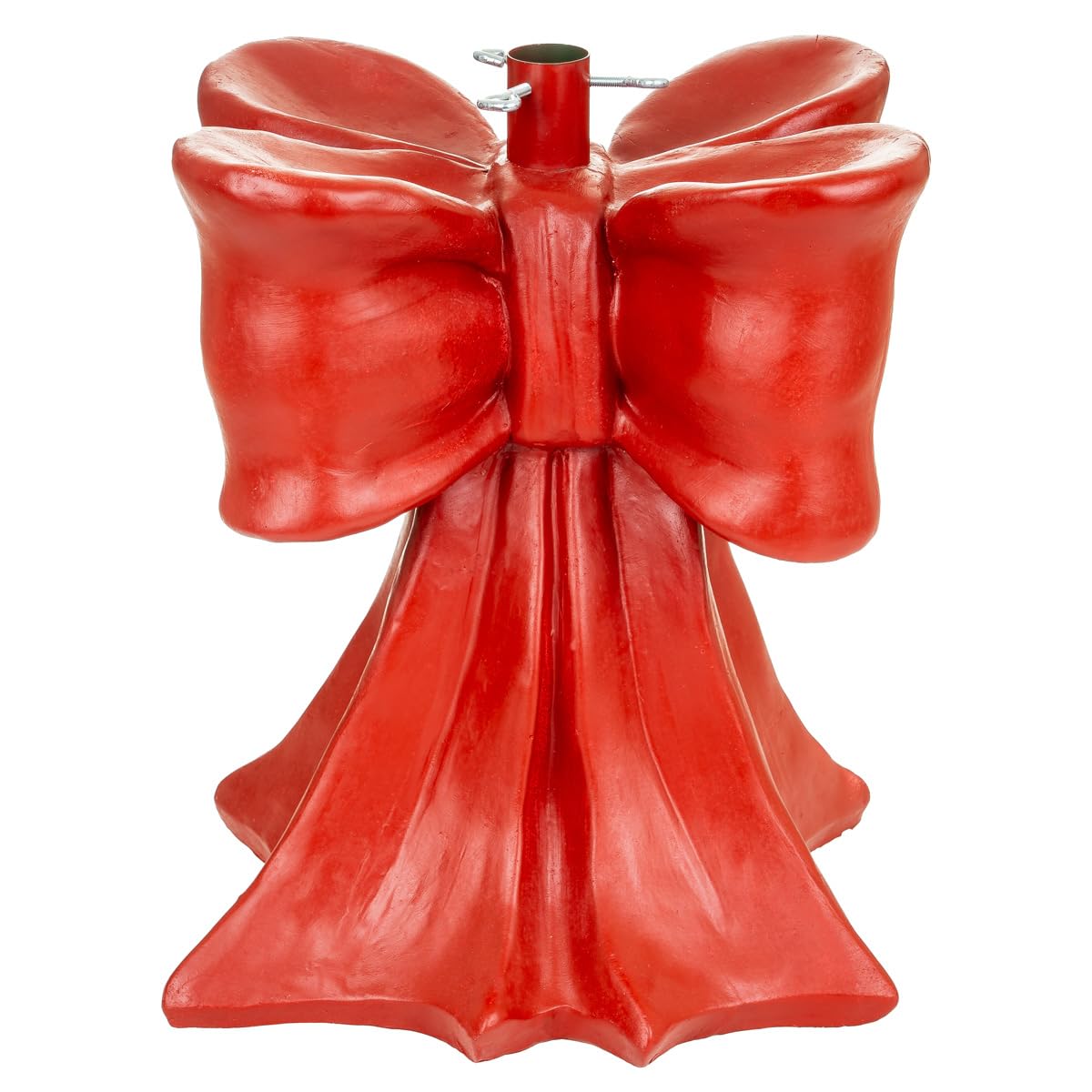 Nataland Base Fiocco per Albero di Natale Dipinta A Mano, Supporto Decorativo Robusto e Stabile Alto 45 Cm con Aggancio Universale per Alberi Fino A 240 cm