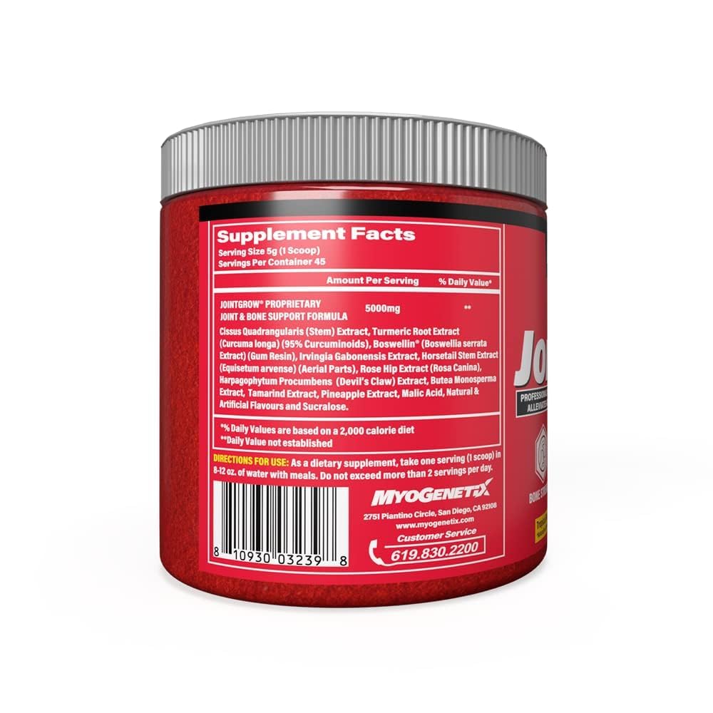 MYOGENETIX MYODROL® – The Ultimate Muscle Creator + FREE Pre - Workout Power Boost (300 GM, JOINTGROW Tropical Mango Spice Flavour) — Amazon image 6