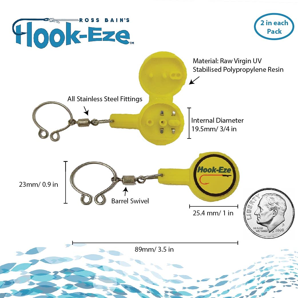HOOKEZE Fishing Gear Knot Tying Tool for Hooks Jigs Swivels Line
