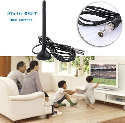 Miniatura 4 de DVB-T Televisión DTA-180 Antena de TV portátil interiorexterior con soporte 1080P para señales VHFUHF