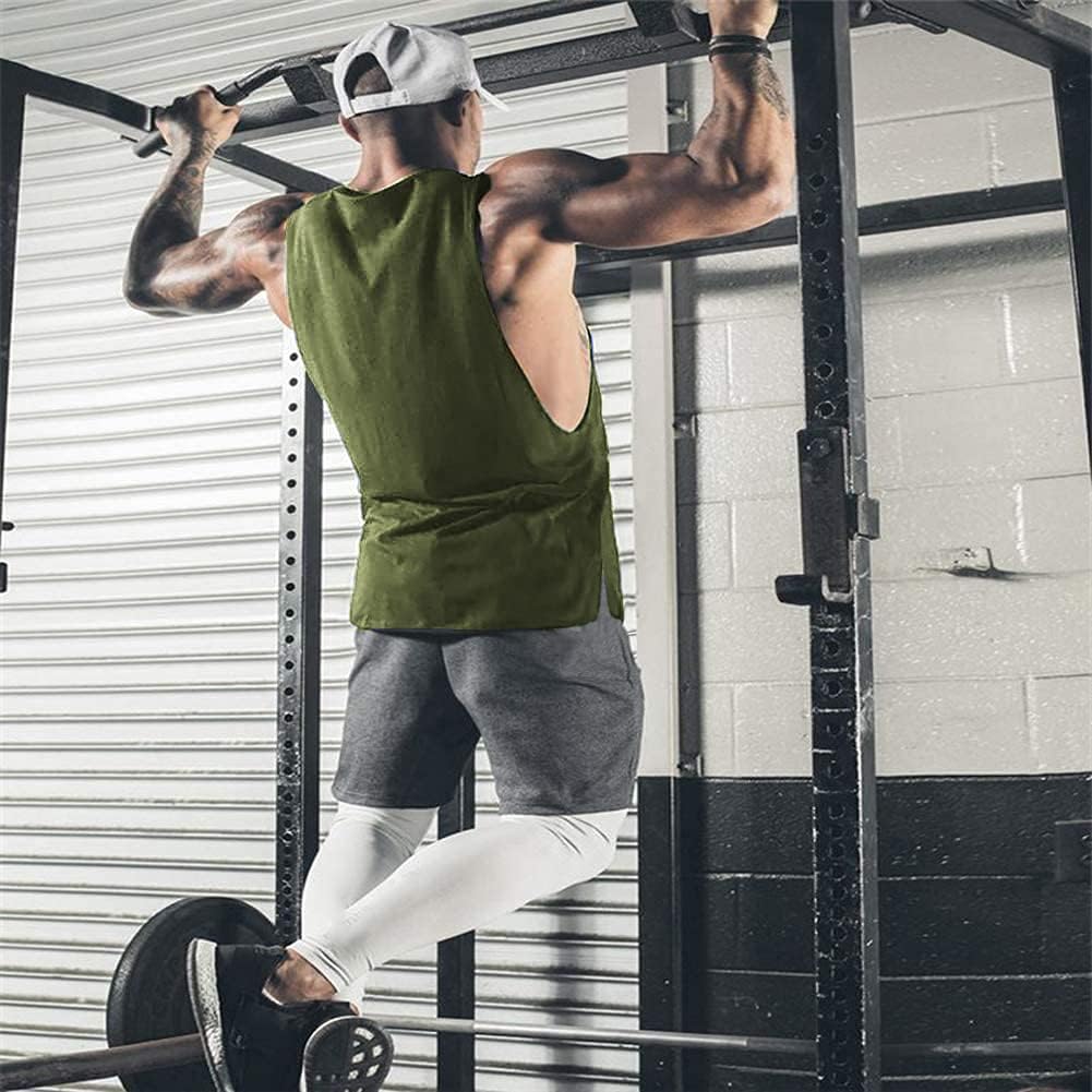 COOFANDY Men Workout Tank Top 2 Pack Gym Bodybuilding Sleeveless Muscle T Shirts - Image 2