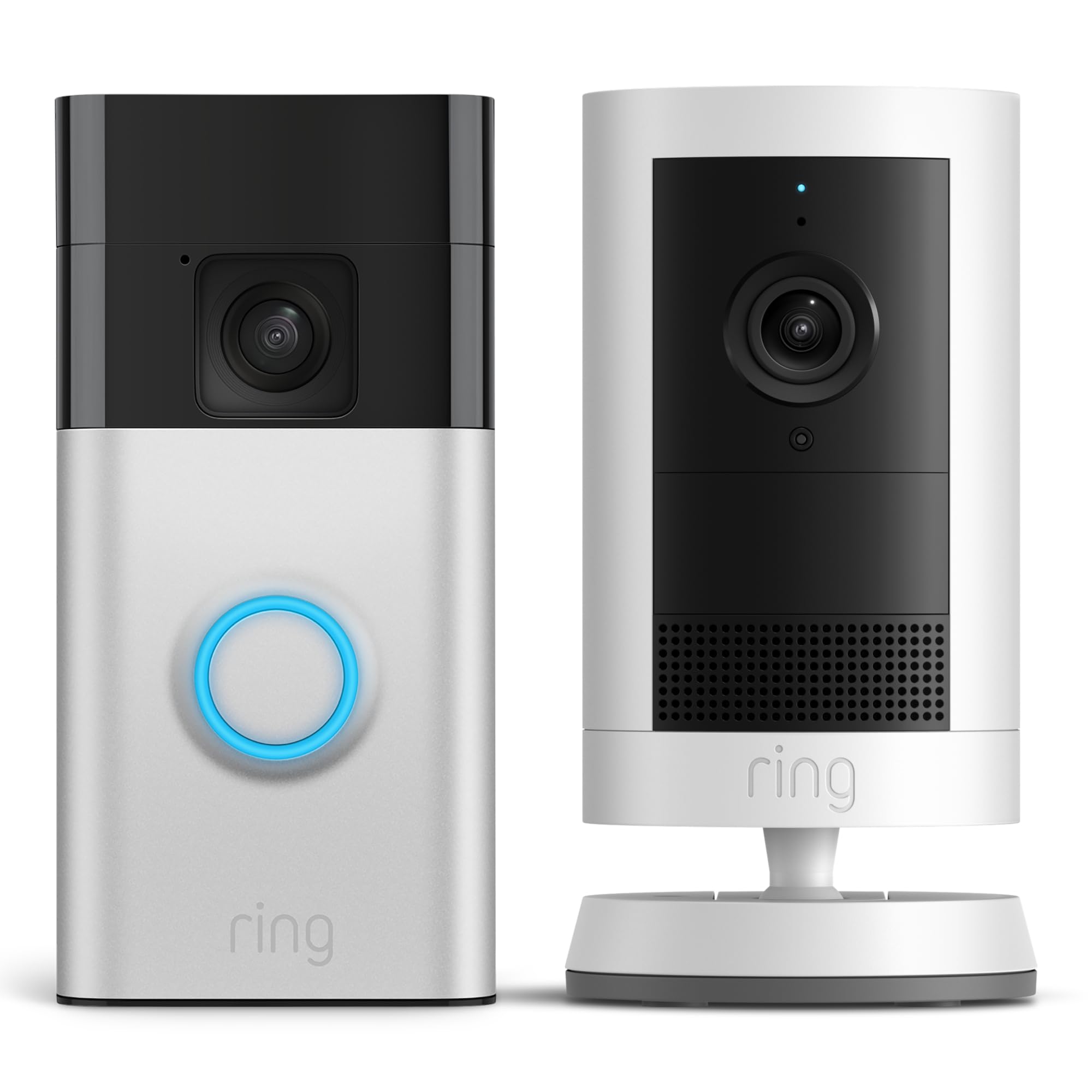 Nuova Ring videocamera esterna Plus a batteria (Outdoor Camera Plus) | 2K con Ring Vision I Ring Home gratuito per 30 giorni + Ring videocitofono a batteria (2024) I Ring Home: 30 gg. prova gratuita