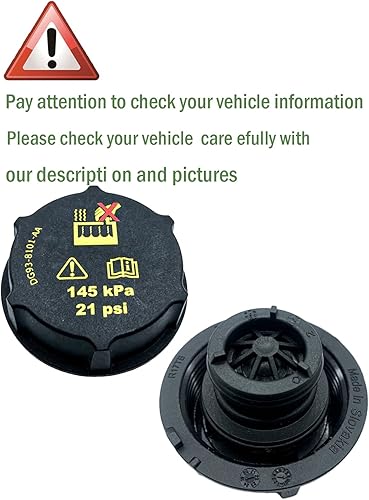 Miniatura 5 de Tapa del tanque de sobretensión del radiador, tapa de depósito de refrigerante para Ford Focus Mustang Fusion Escape F150 F250 F350 F450 F550 F600