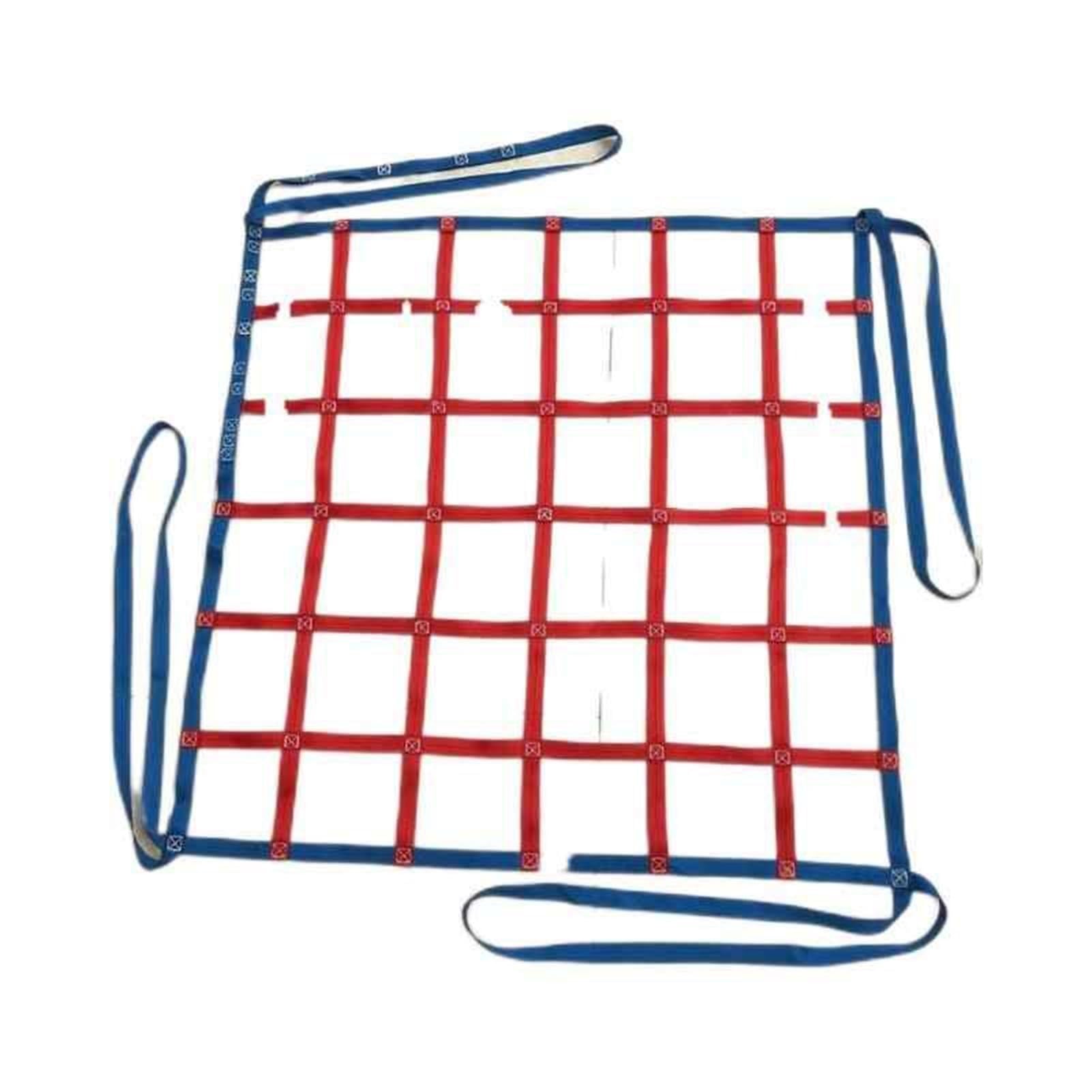 WQPMNYG Hoisting Lifting Nets,Hoisting Cargo Net - 1.5x1.5M Tear-Resistant Polyester Sling, Heavy-Duty Lifting Net for Ship Loading & Unloading, 10cm Mesh, 2T Load Capacity, Durable Shelf