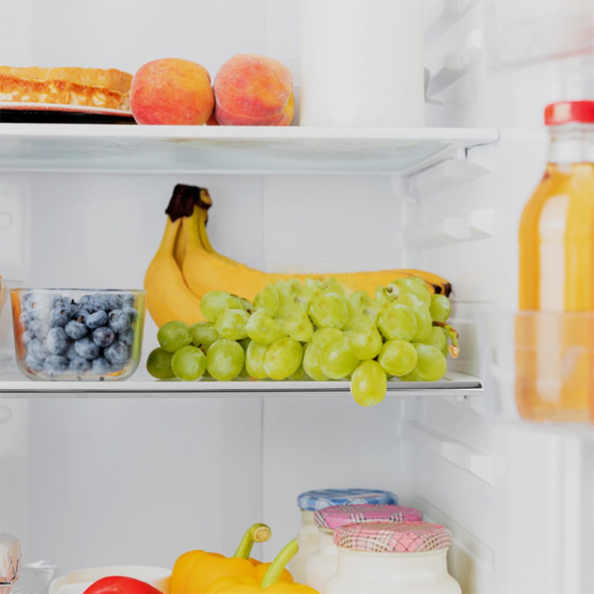 Yardwe Estante de Vidrio Blanco para Refrigerador, Organizador Fácil de Limpiar que Mejora la Eficiencia de Almacenamiento, Repuesto para Sección de Congelador y Nevera