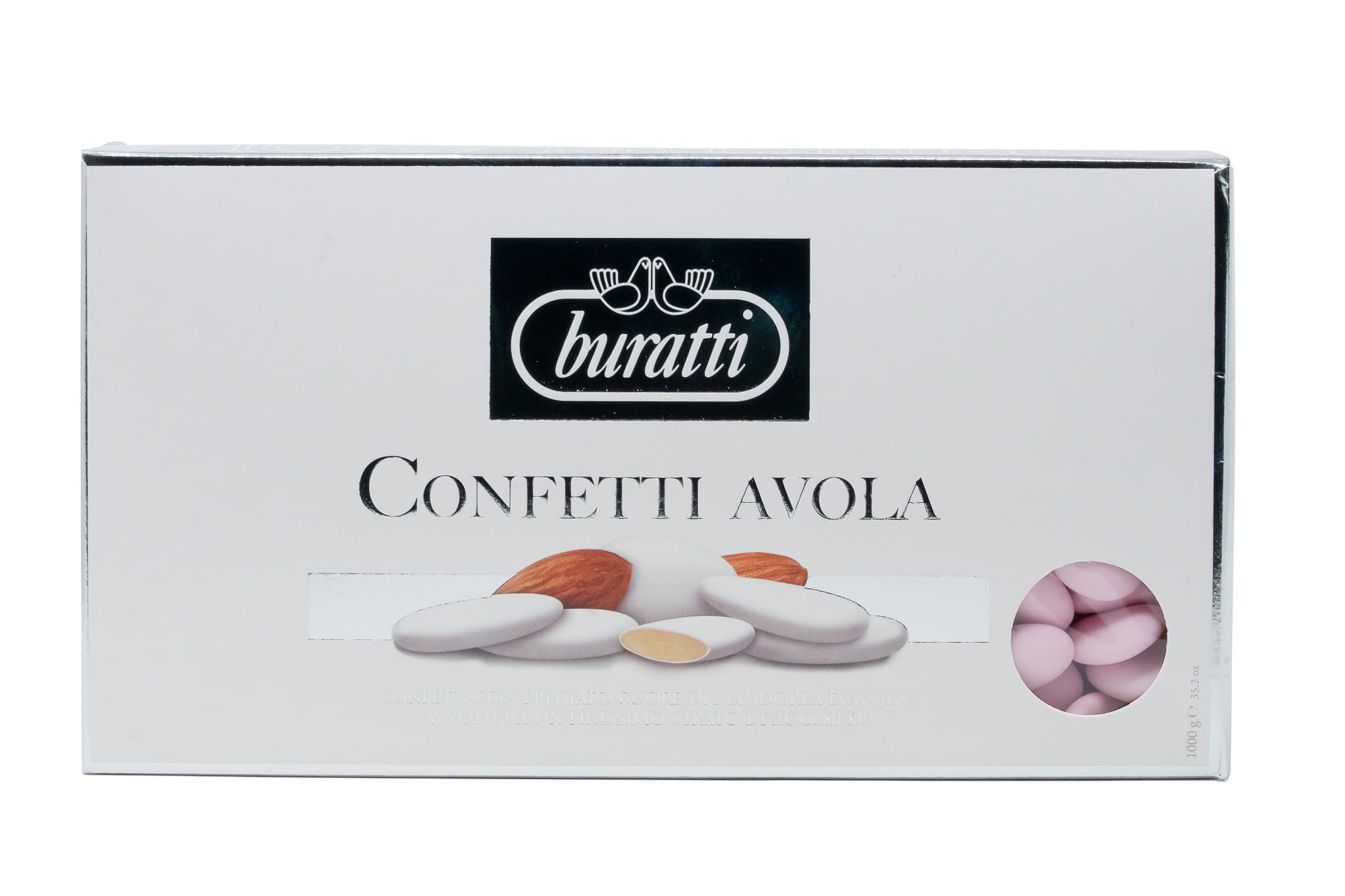 Buratti Confetti Avola Almendras Rosa 1000 g