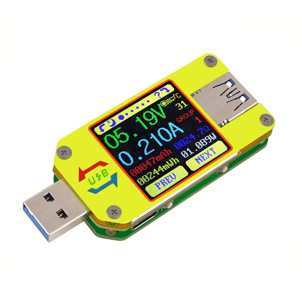 DollaTekUM34C USB Voltage Meter Bluetooth Voltage Current Battery Power Charger Voltmeter Ammeter Multimeter Tester