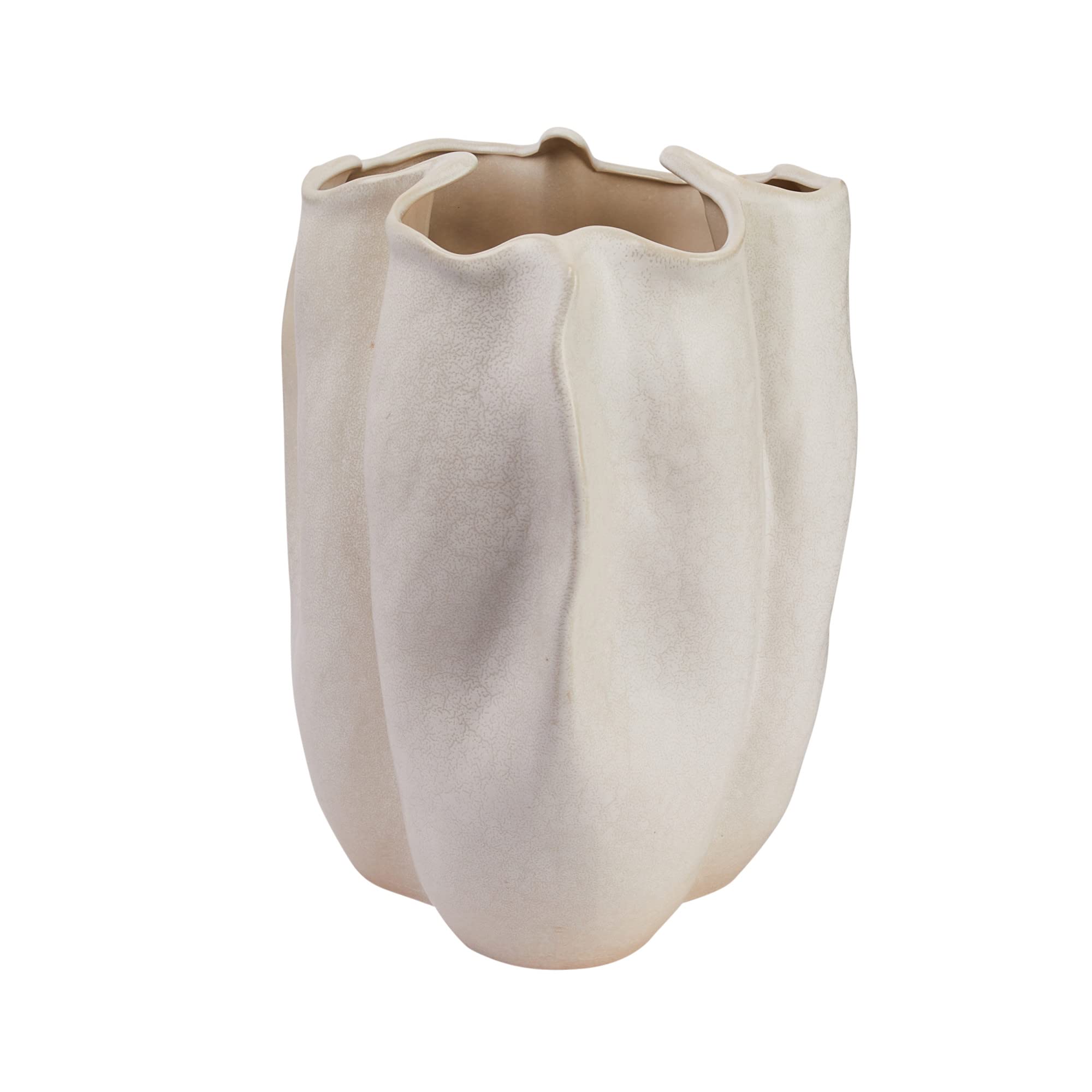 Amazon.com: Bloomingville Organically Shaped Stoneware Vase, White