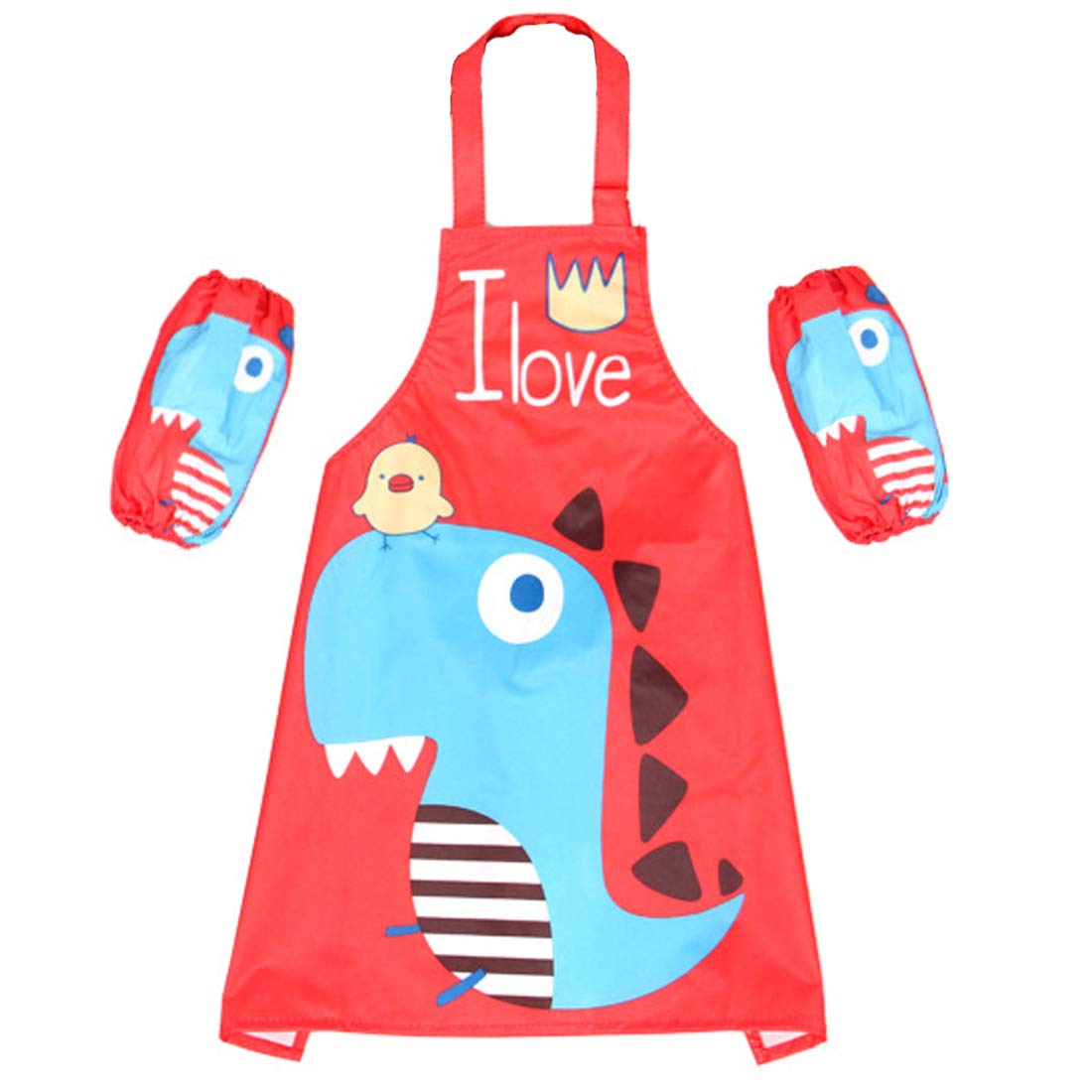 Kids Art Smocks,Adjustable Kids Apron,Children Waterproof Painting Aprons with 2 sleeves for Age 2-5 Years.