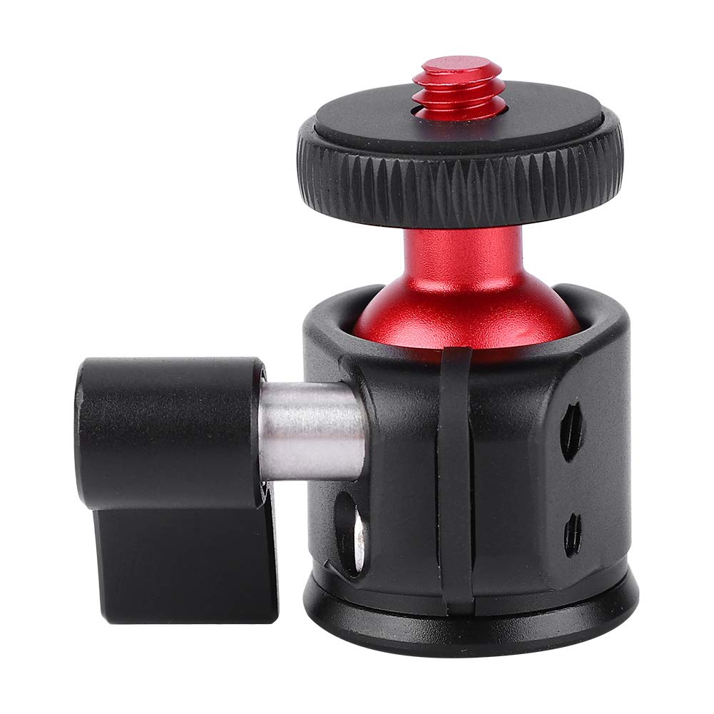 Tripod Head, Aluminum Alloy Body Ball Head Bracket Mount, 360 Degree Rotating Tripod Ball Head for DSLR Camera