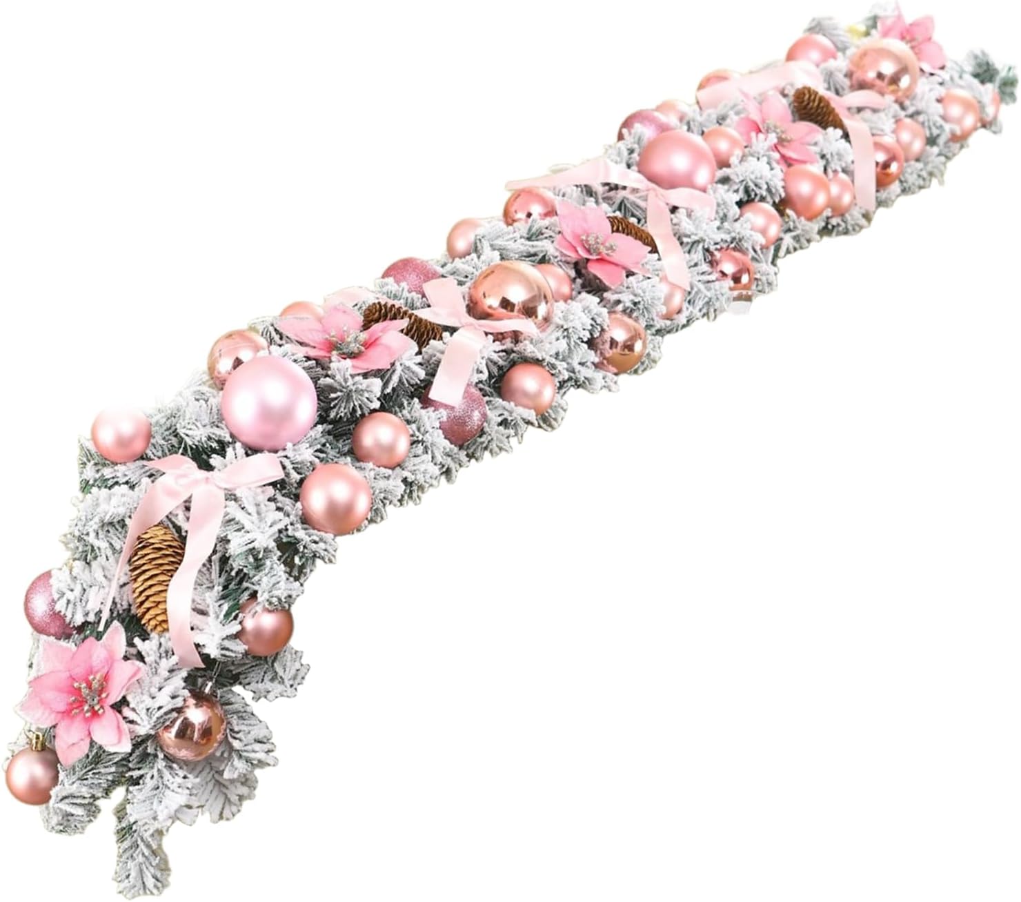 270 CM Christmas Garland, Artificial Pine Soft Greenery for Winter Christmas Pine Home Decoration