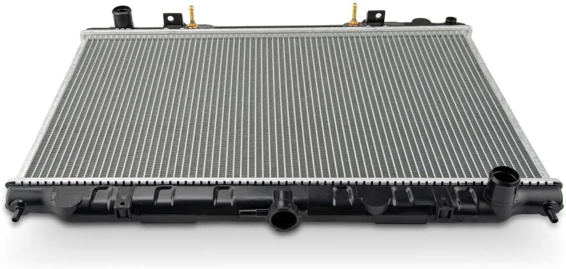 KAX Radiator, 1752 OE Style Bolt-On Aluminum Core Radiator Replacement I30 1996-1999, Maxima 1995-1999, 27-1/16“W, 15-11/16“H, 1-3/8“Inlet, 1-3/8 “Outlet