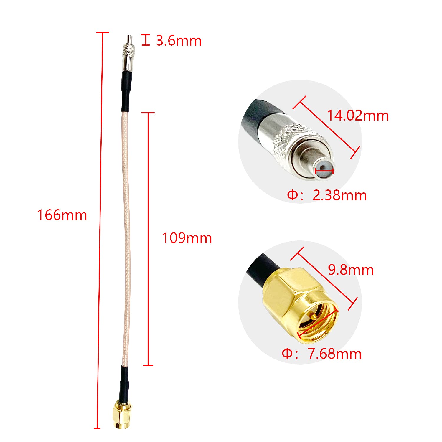 Antenne Extérieure 4G 5G LTE – Double Connecteur SMA Mâle, Câble 5m, Gain 10-12 DB – Pour Routeur, Modem, Amélioration Signal