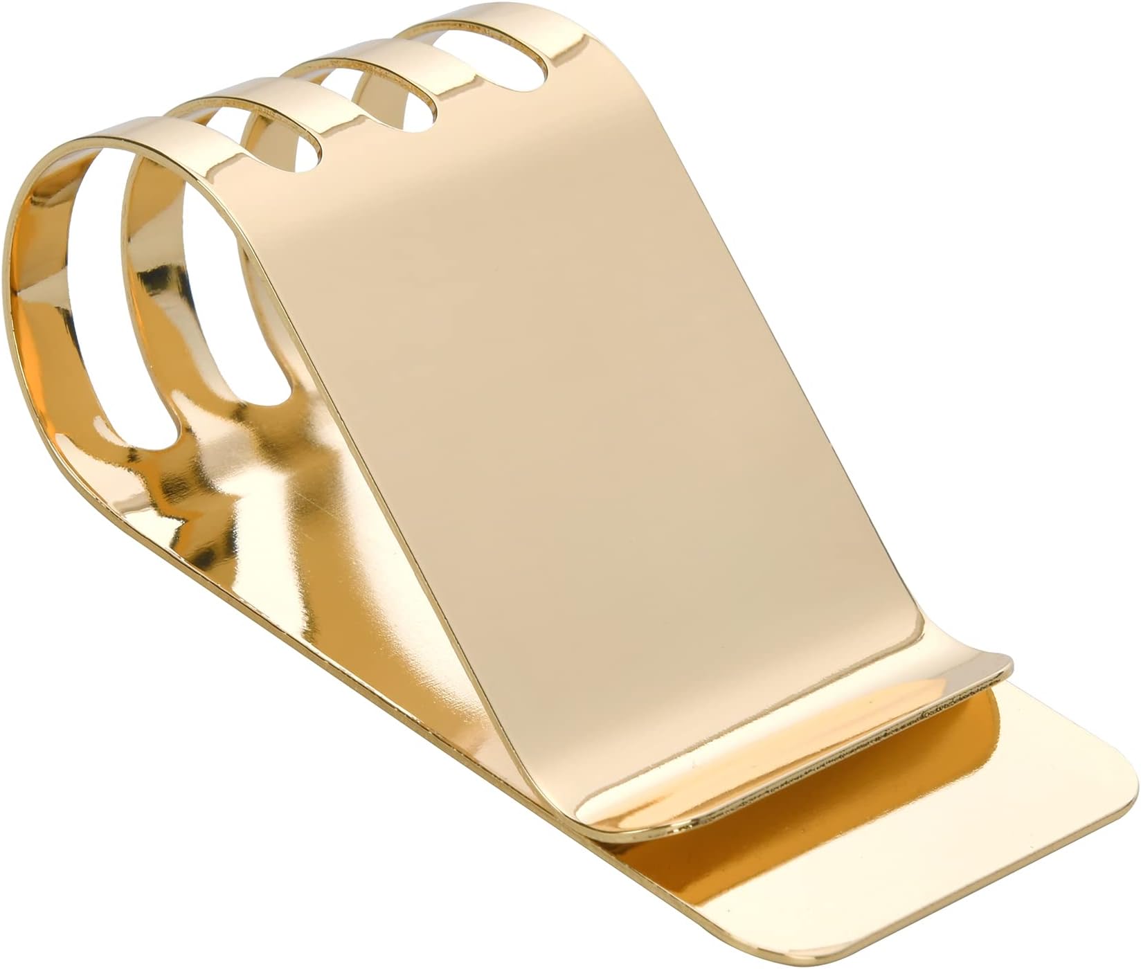 Money Clip Spring Steel Cash Clips Large Capacity Minimalist Front Pocket Wallet (Large Size)