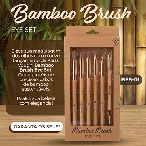 Kit de Pincéis C/6 Unidades Bamboo Brush Eye Set - Klass Vough