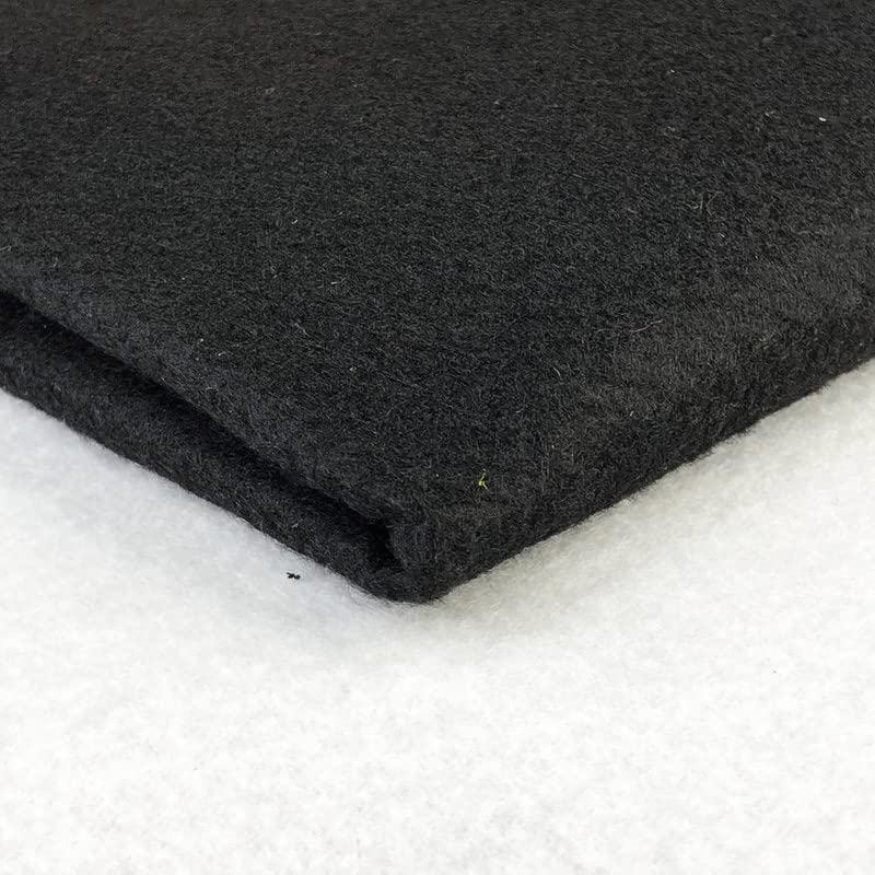 Acrylic Felt Fabric by the Metre - 60" (150cm) Extra Wide, 1mm Thick - Continuous Length Soft Crafting for Sewing, Applique, Decorations & Upholstery - Discount Fabrics LTD(Black,1) โ image 1