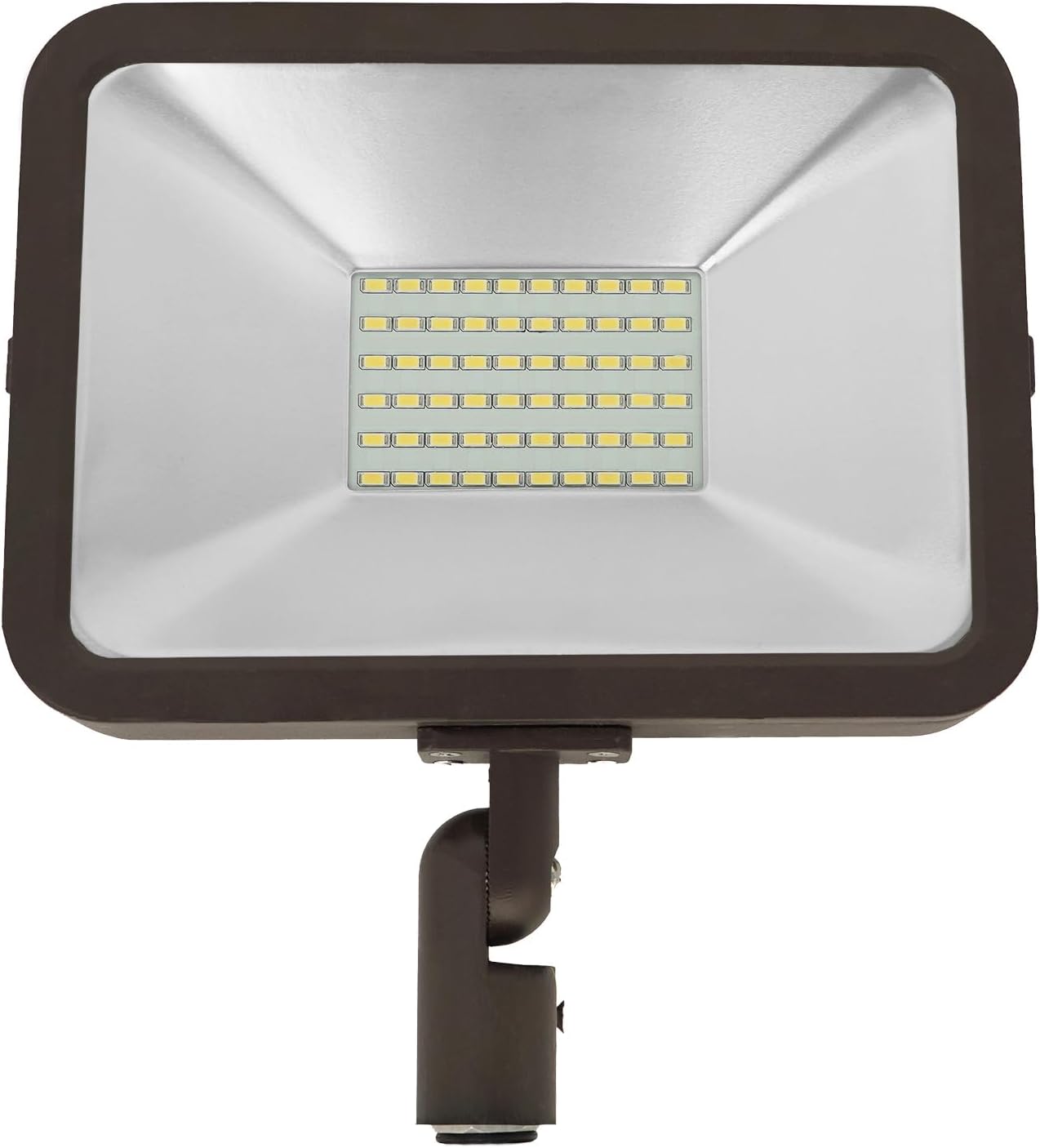 CEA CSFL-30A LED Flood Light 30w,2800LM, 5000K Daylight White, lP 65 Waterproof,UL Listed, Knuckle Mounting,Outdoor Lights for House,Backyard Lights Outdoor, Patio (Brown)