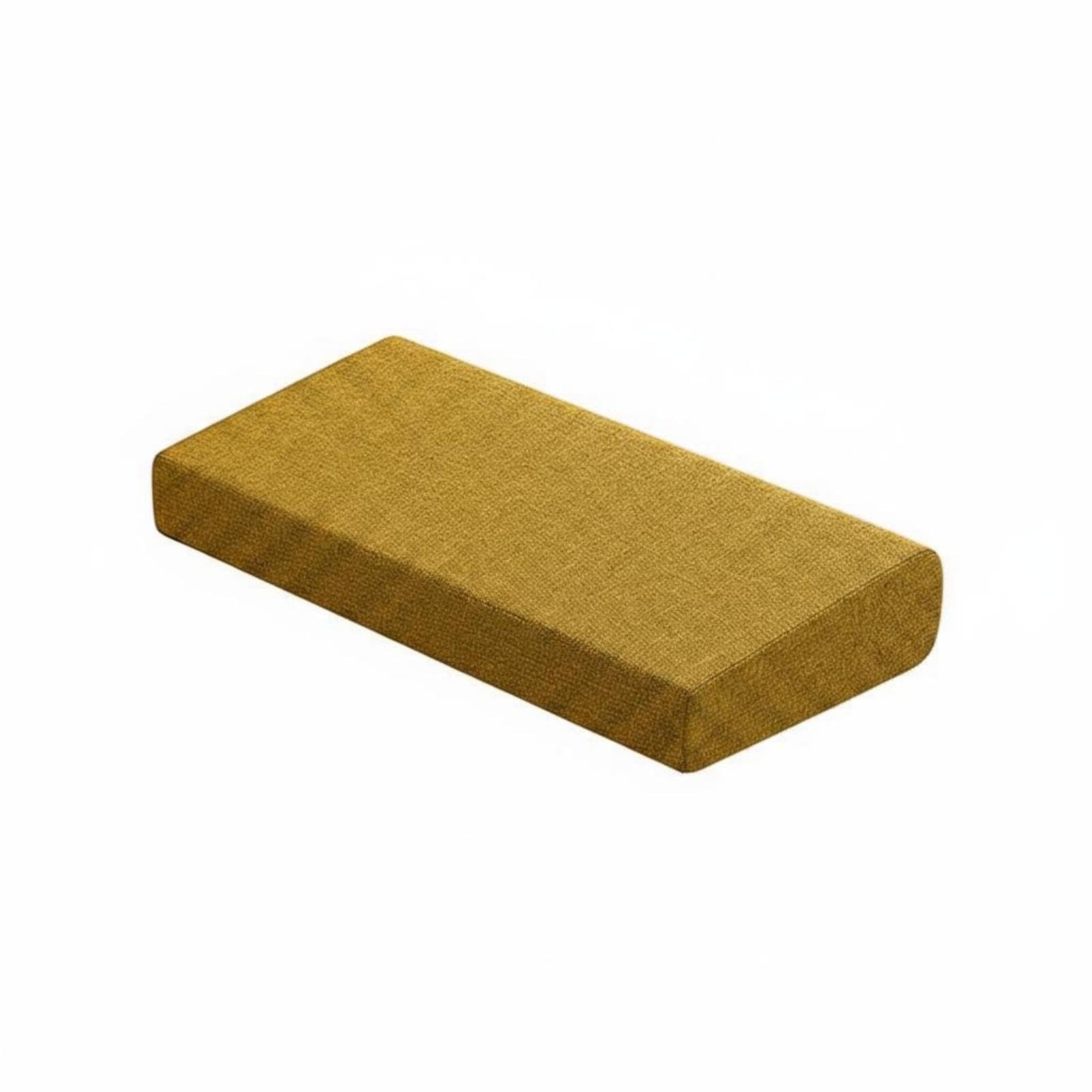 Wedge Meditation Cushion Textured Meditation Cushion textileCovered Floor Pillow Yellow-image-36
