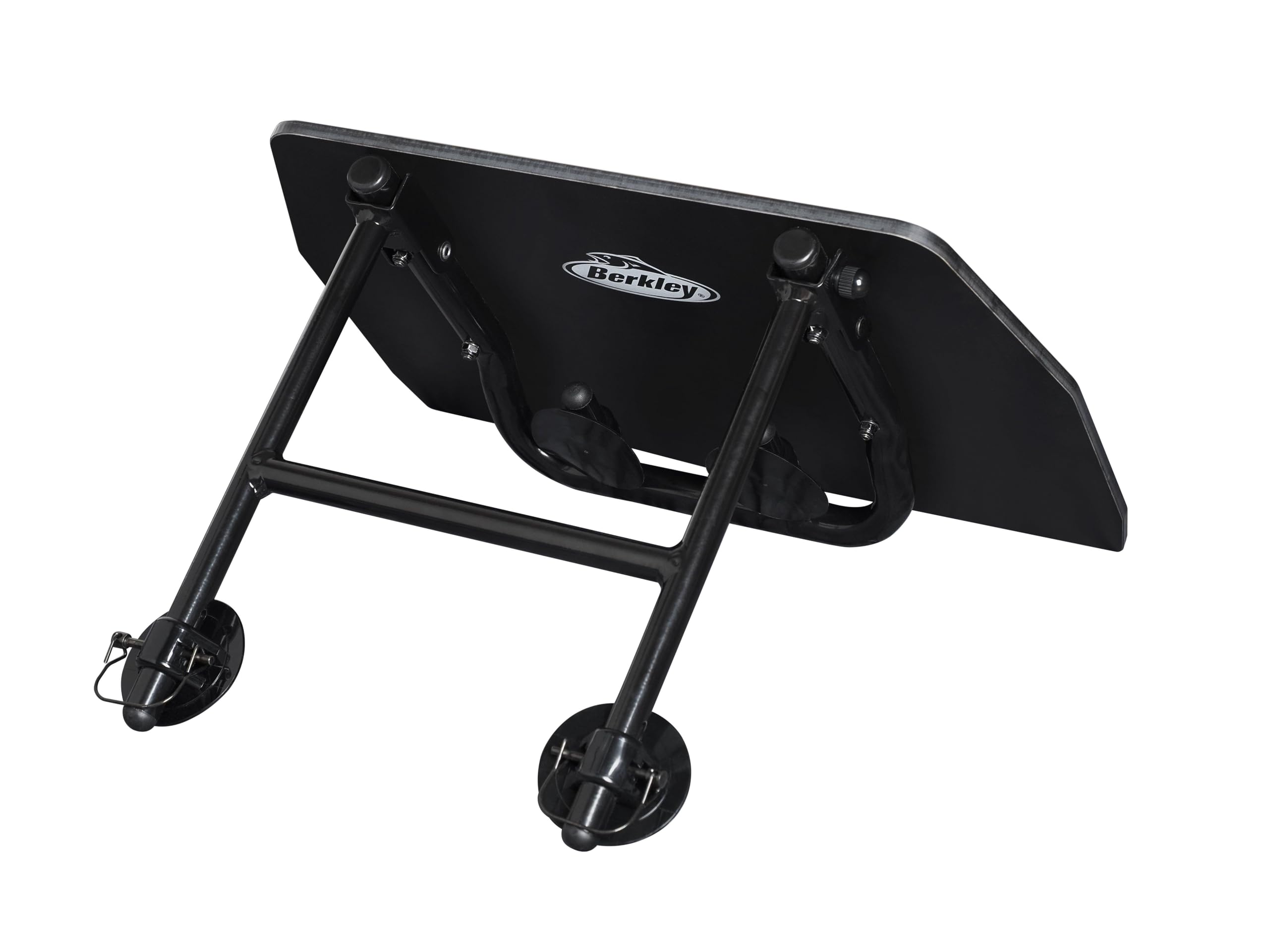 Berkley Support Moteur Front Troller | Support Avant Pliable en Aluminium pour Moteurs de traîne pour dériveurs | Plateforme compacte en stratifié 35 x 50 cm | Stable et résistant à l'eau