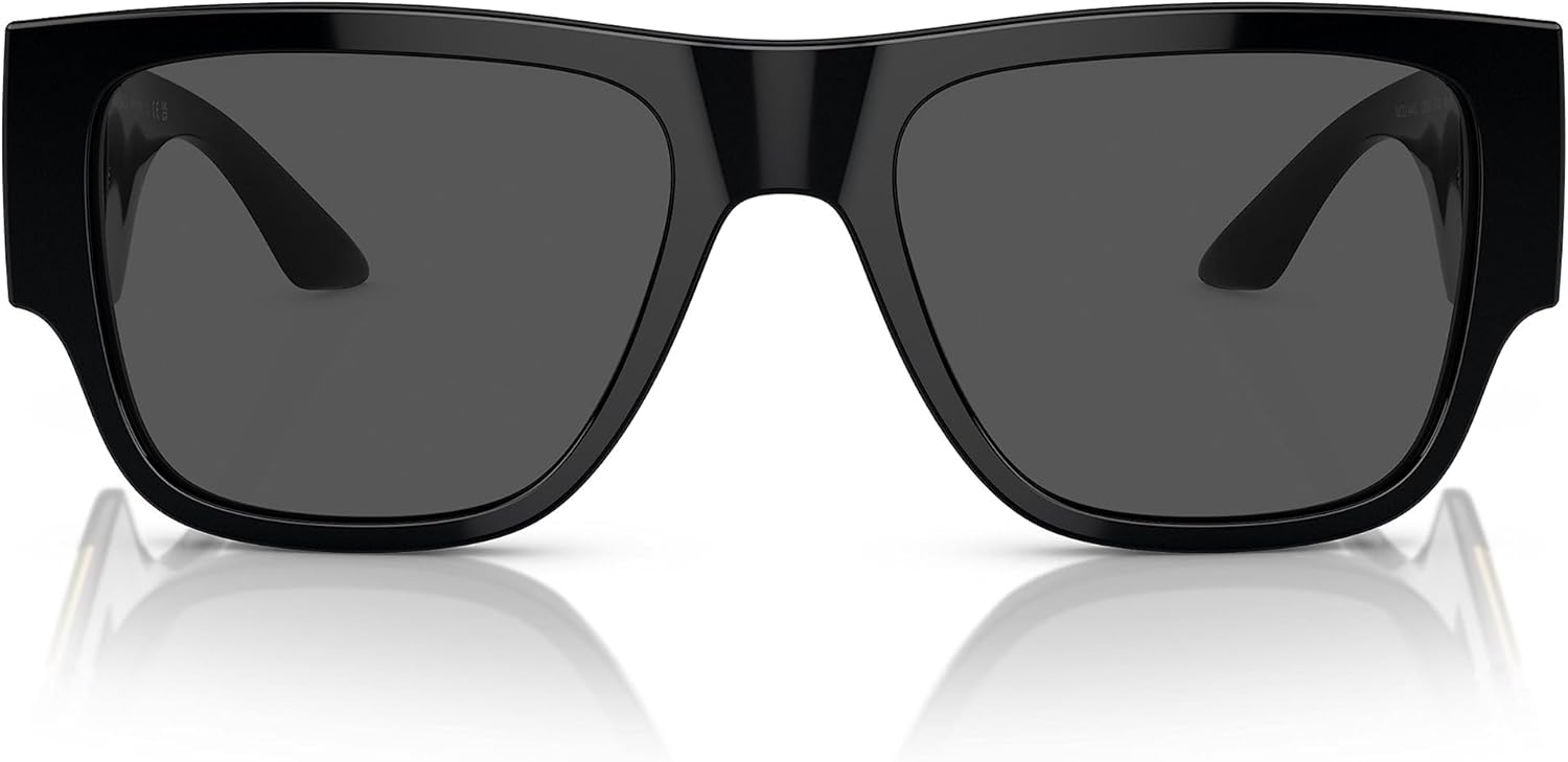 Versace Man Sunglasses Black Frame, Dark Grey Lenses, 57MM - Image 4