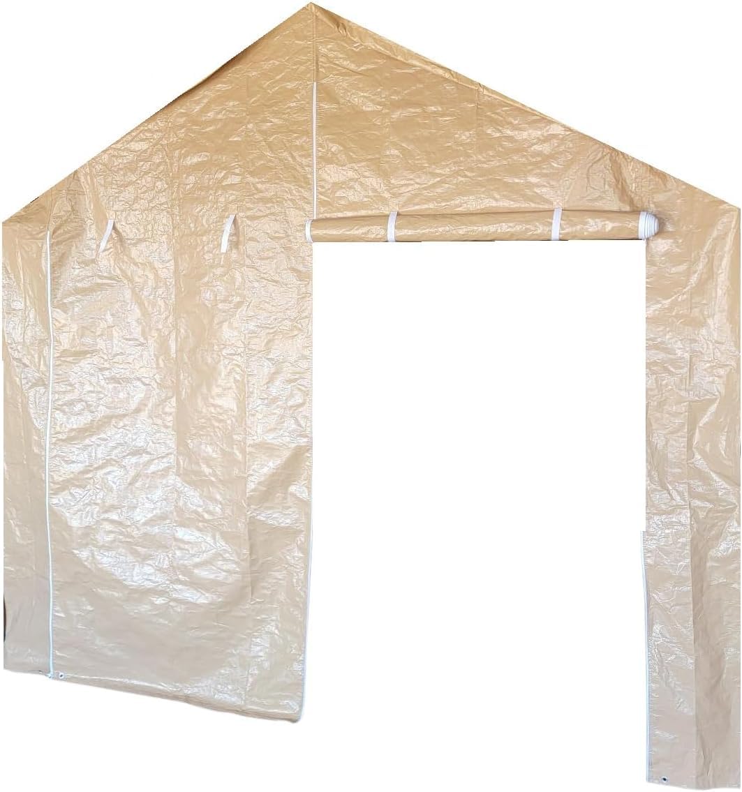 Front Panel Tan Canopy Entrance Panel with Zippers (10'-11